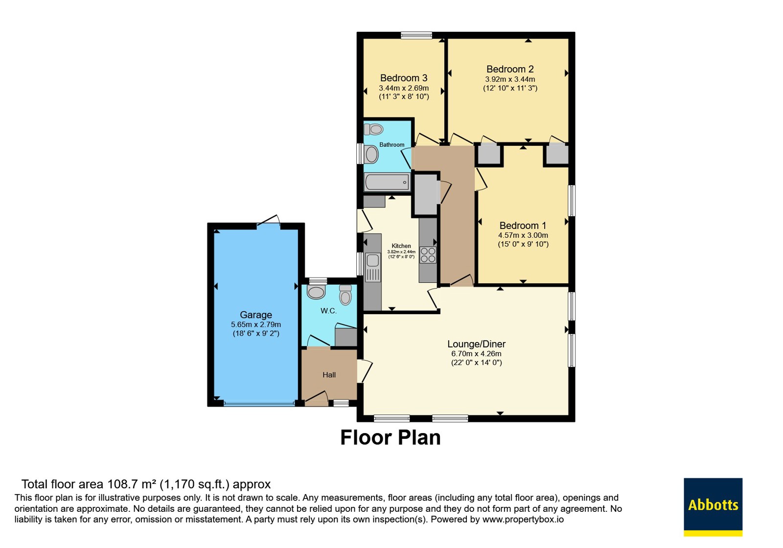 2, Woodlands Way, Suffolk floorplan
