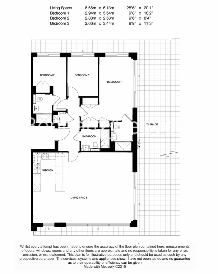 Flat 53, Empire House, 6, East Drive, London floorplan
