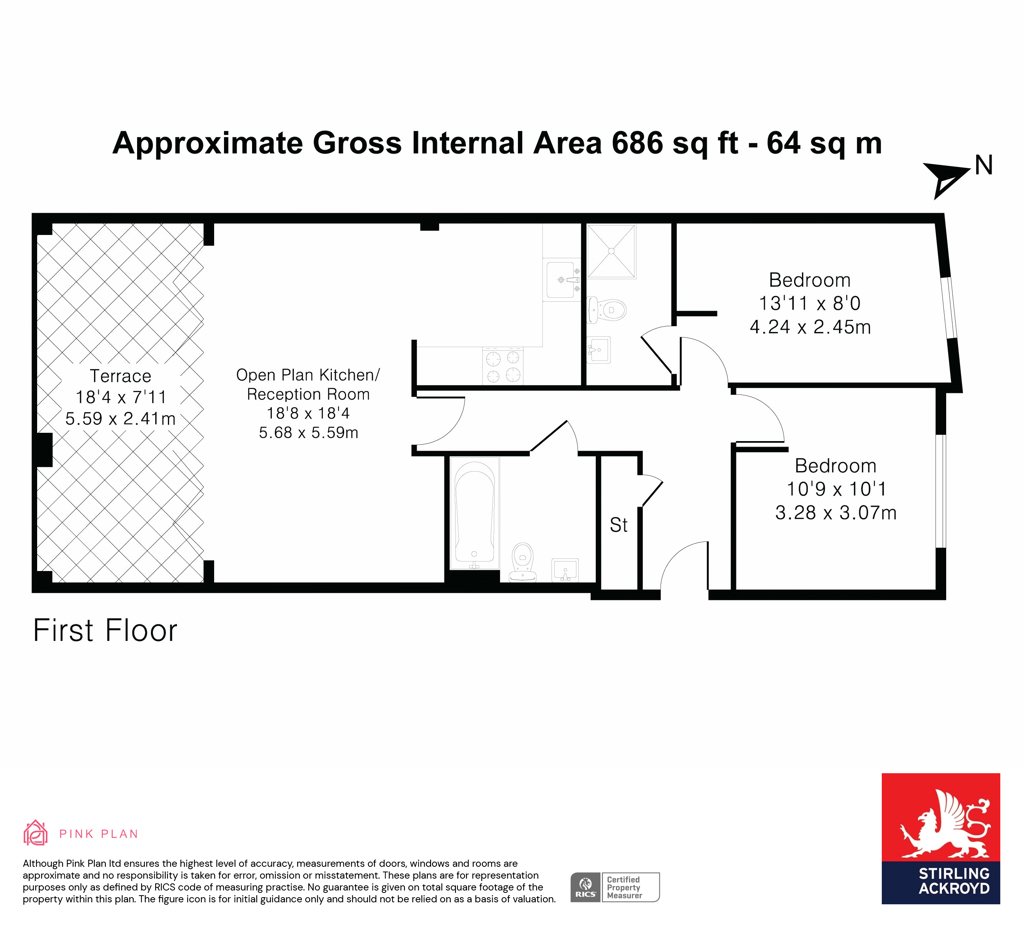 6, Gillett Place, London floorplan