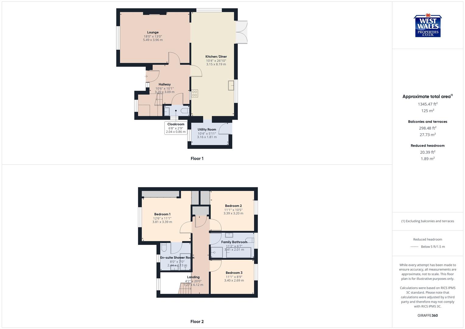 Arosfa, Ashgrove, Llanelli floorplan