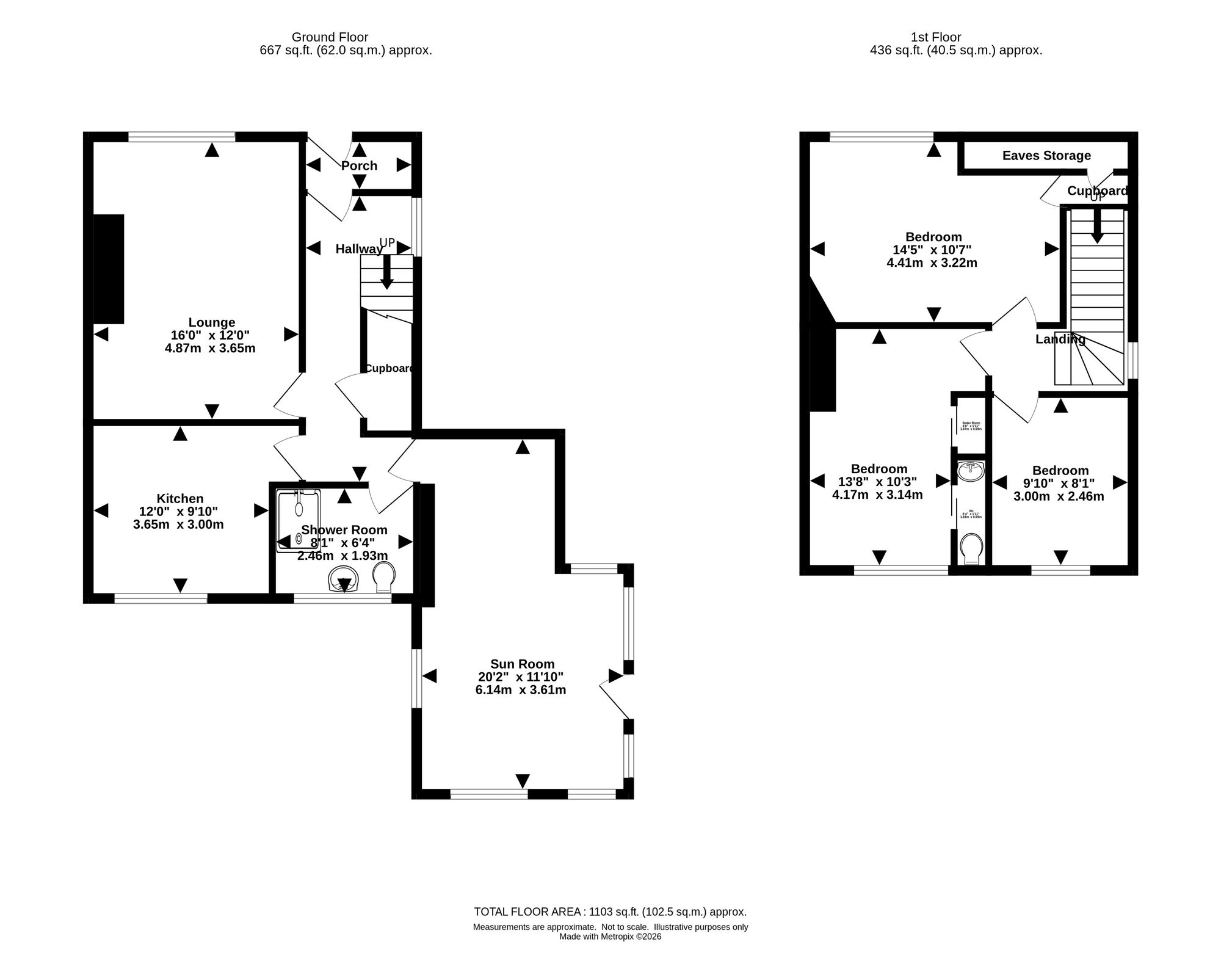 1 Creech Cottages, Newton Stewart floorplan