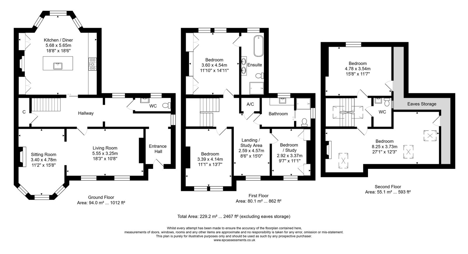 Onslow House, Weston Road, Bath floorplan