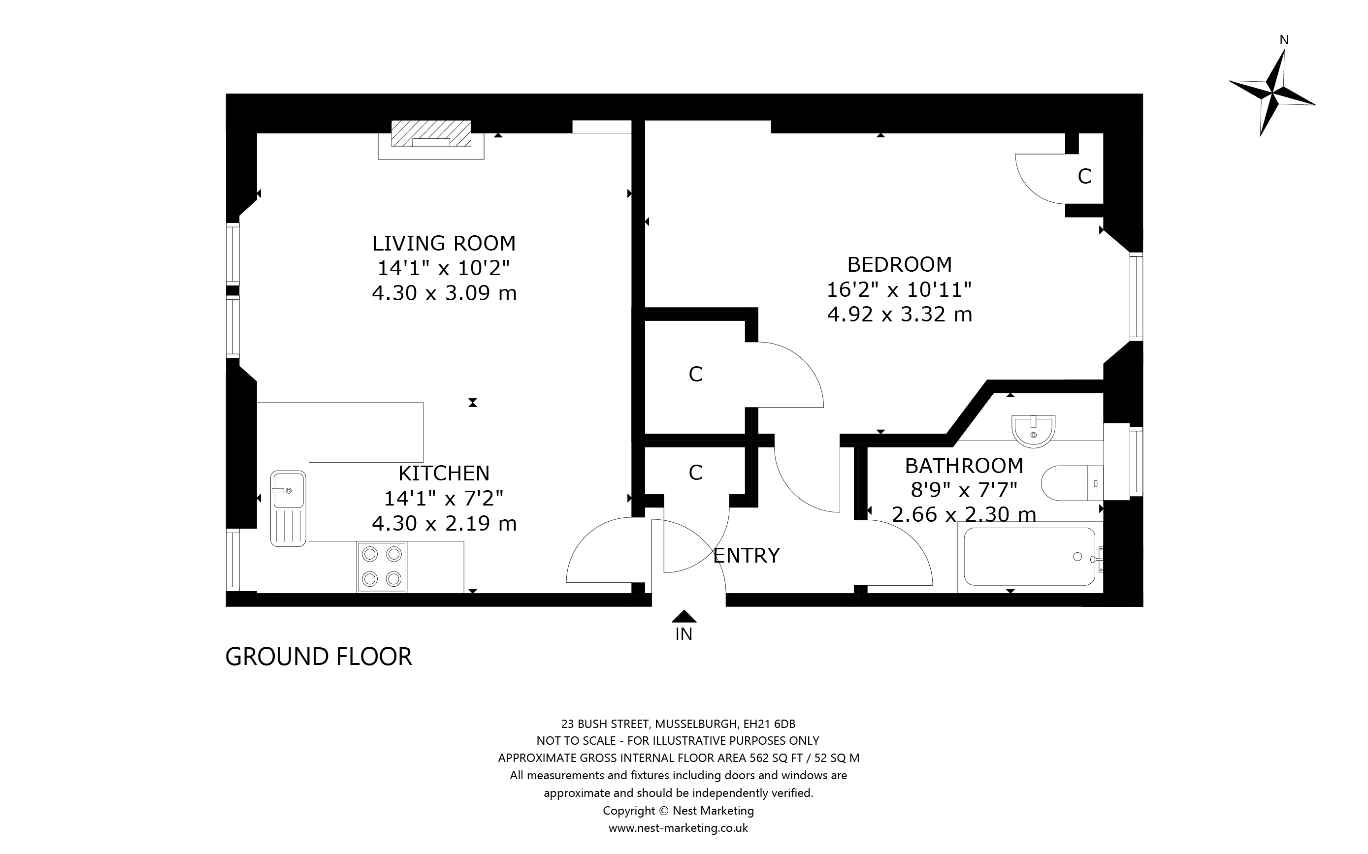 23, Bush Street, Musselburgh floorplan