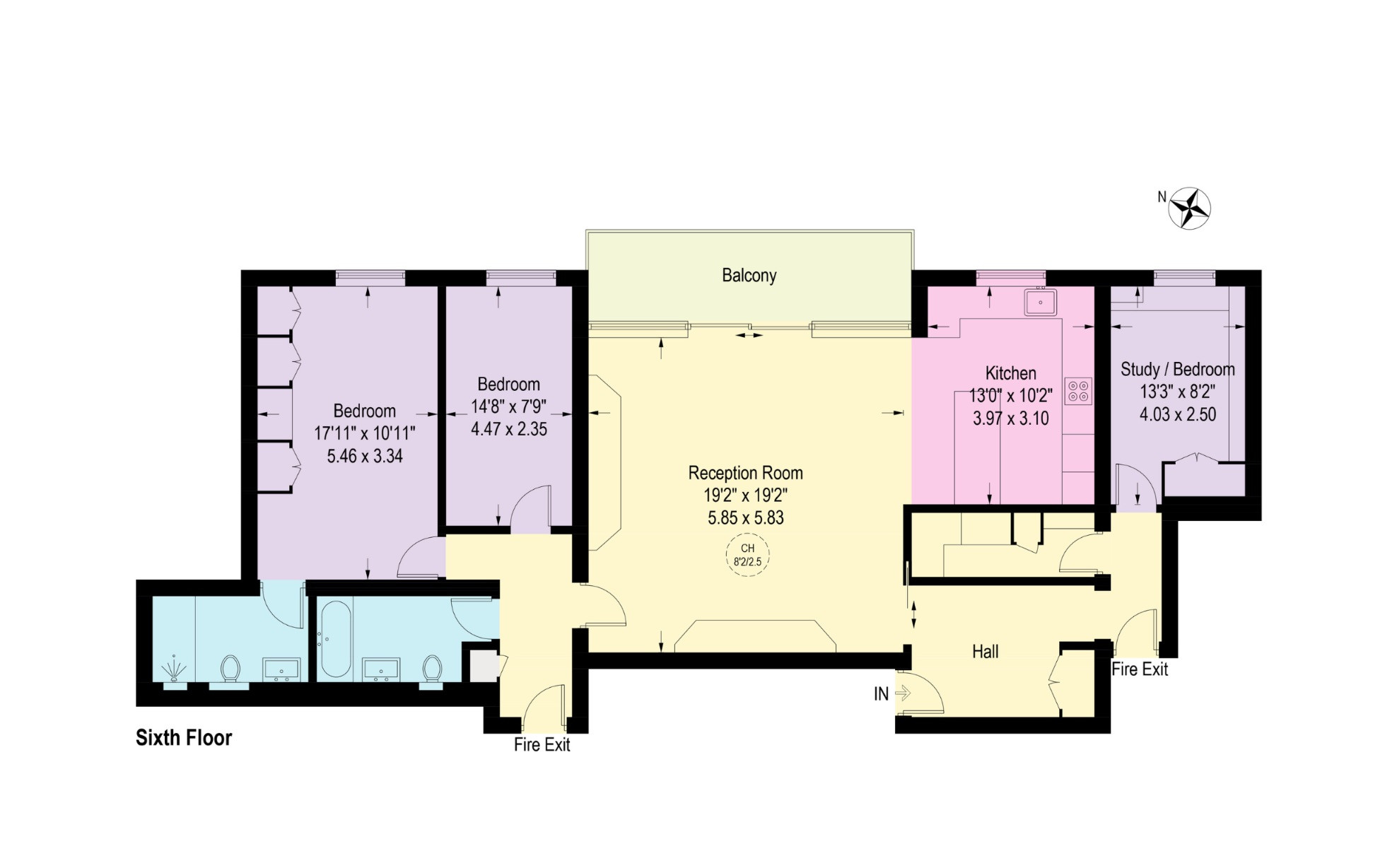 Flat 608, The View, London floorplan