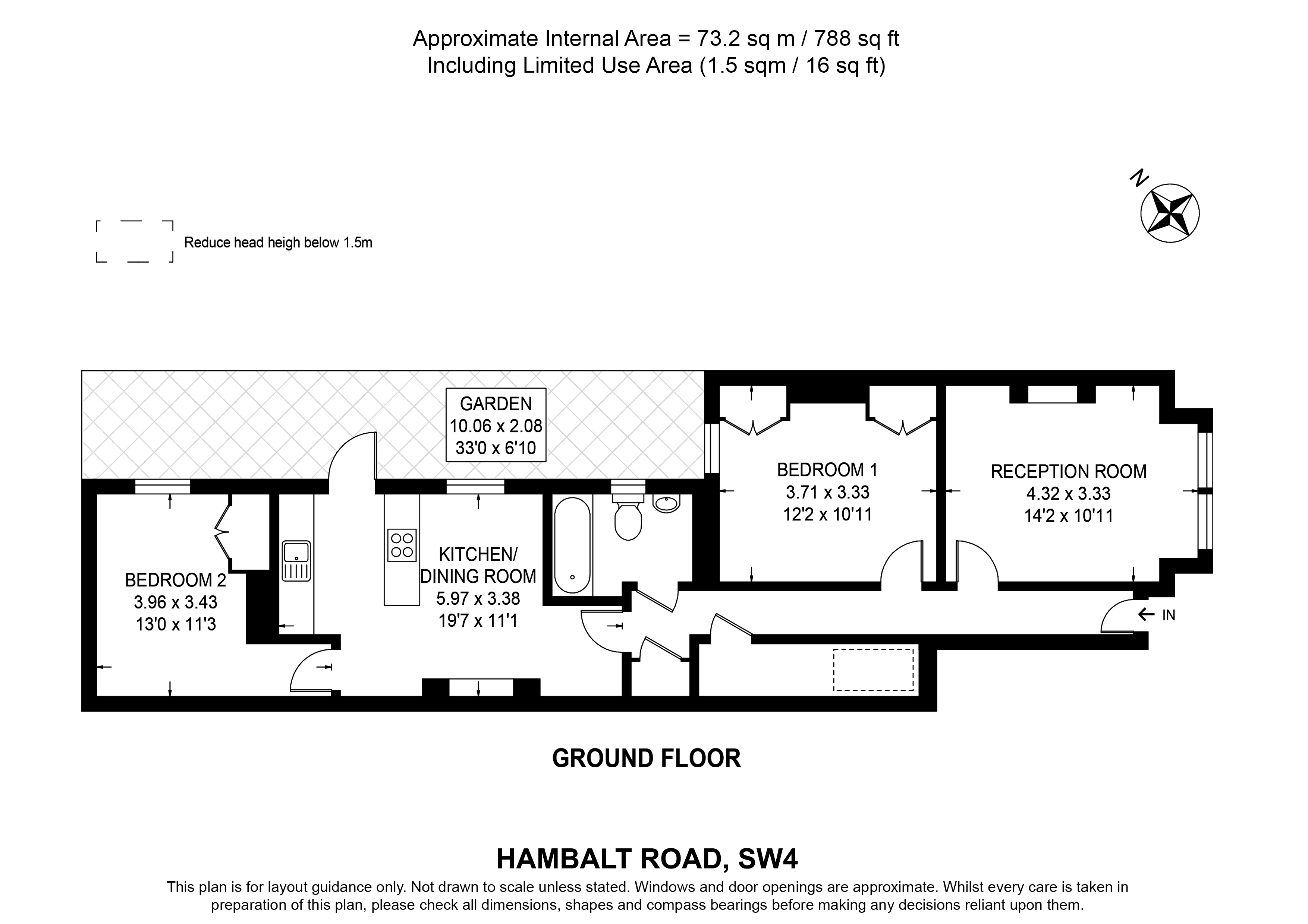 27a, Hambalt Road, London floorplan