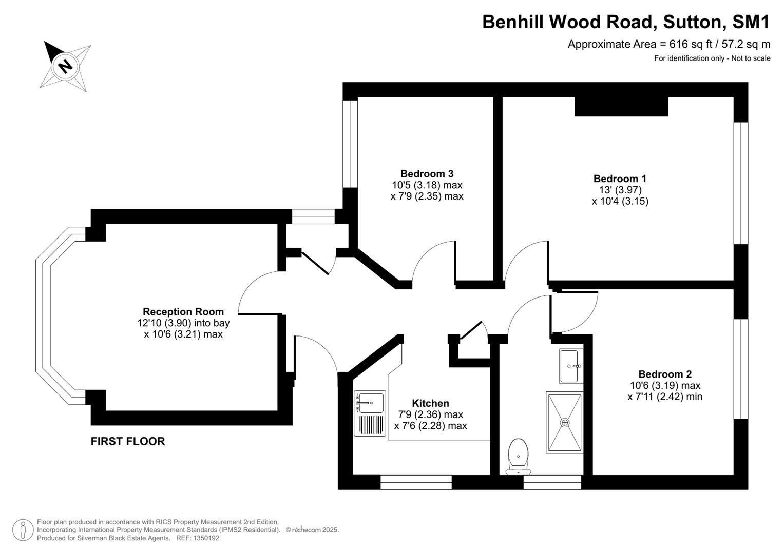 83a, Benhill Wood Road, Sutton floorplan