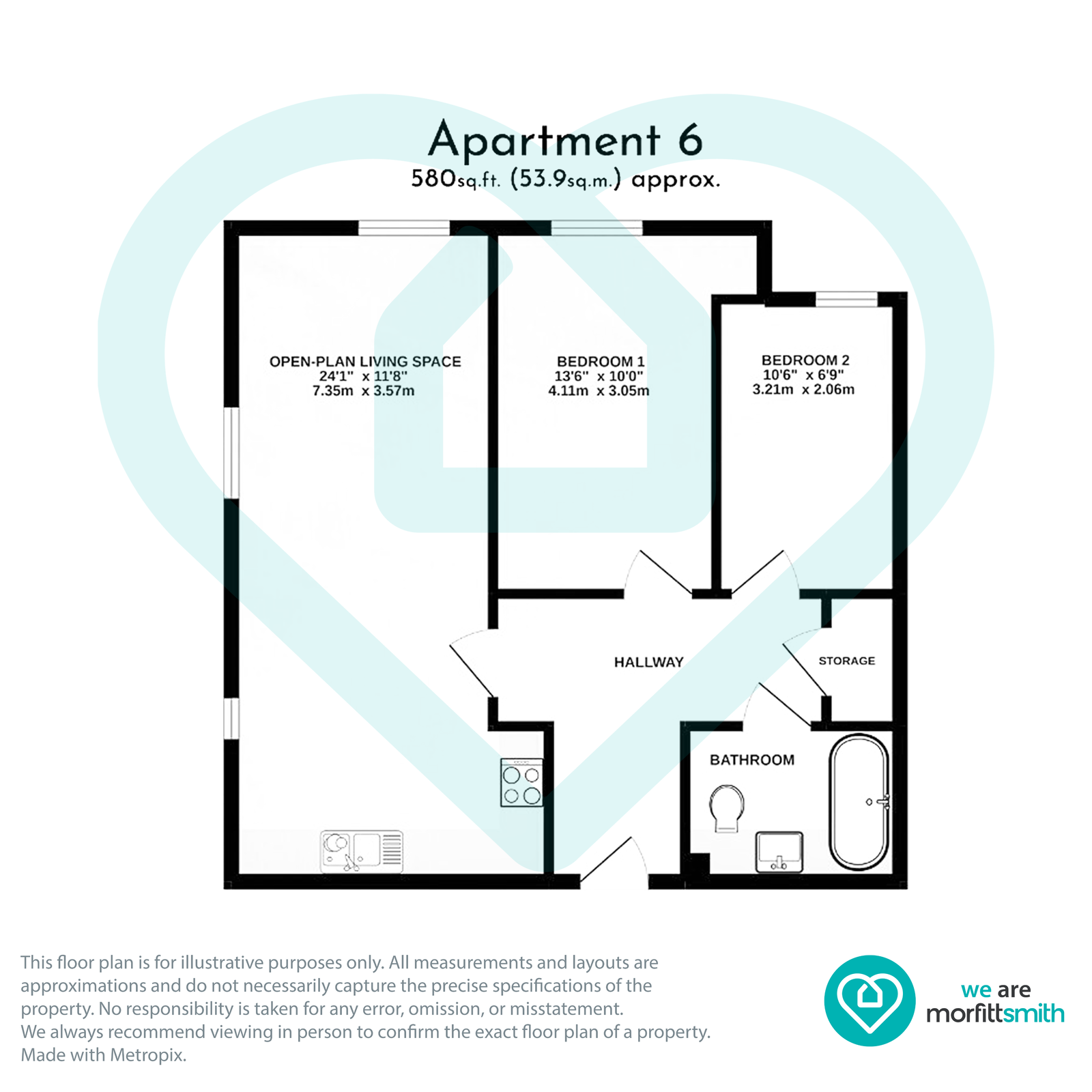 Apt 6 Sheafside, Archer Mews, Sheffield floorplan