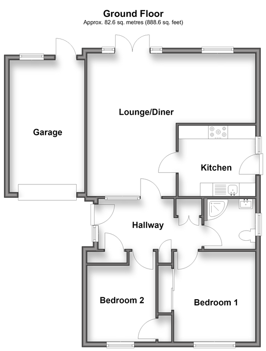 Woodside Dunkirk, Faversham floorplan