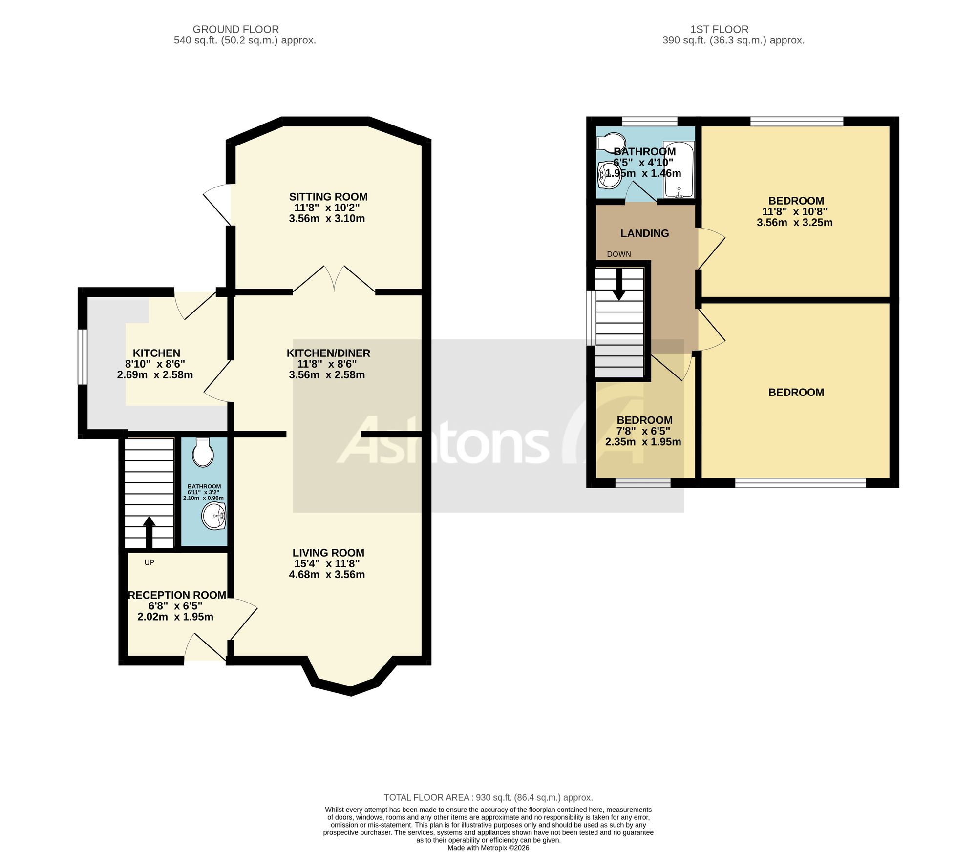93 Hamilton Road, Wigan floorplan