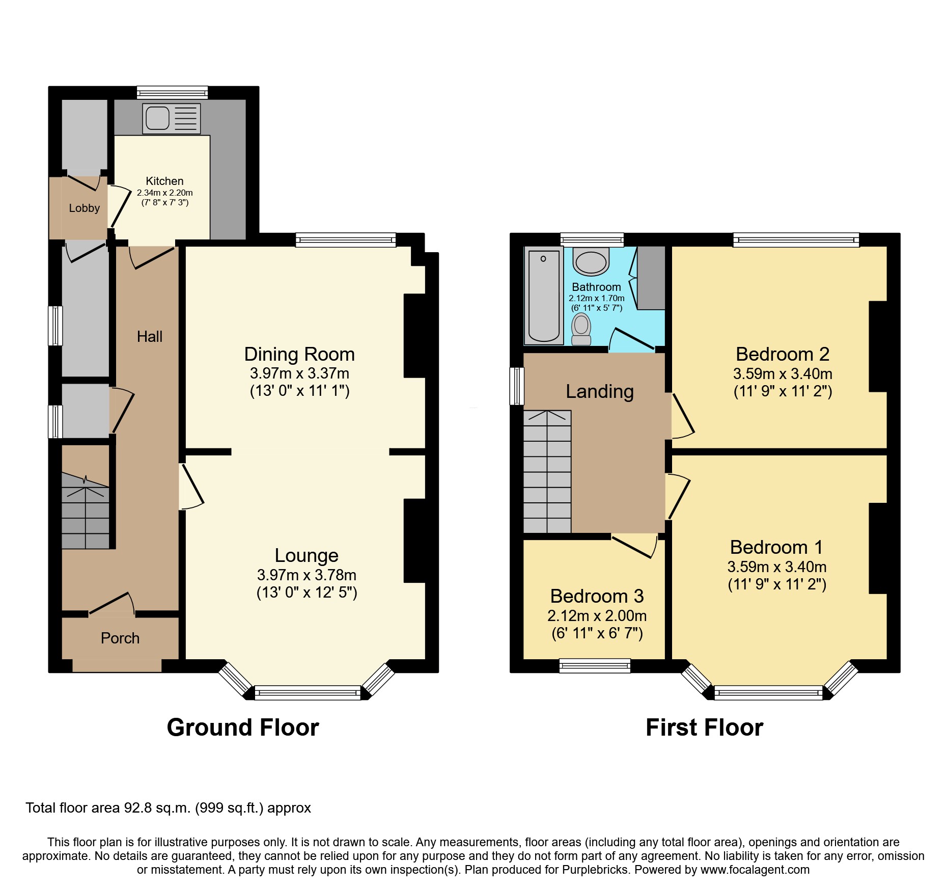 62, Columbia Avenue, Sutton-in-Ashfield floorplan