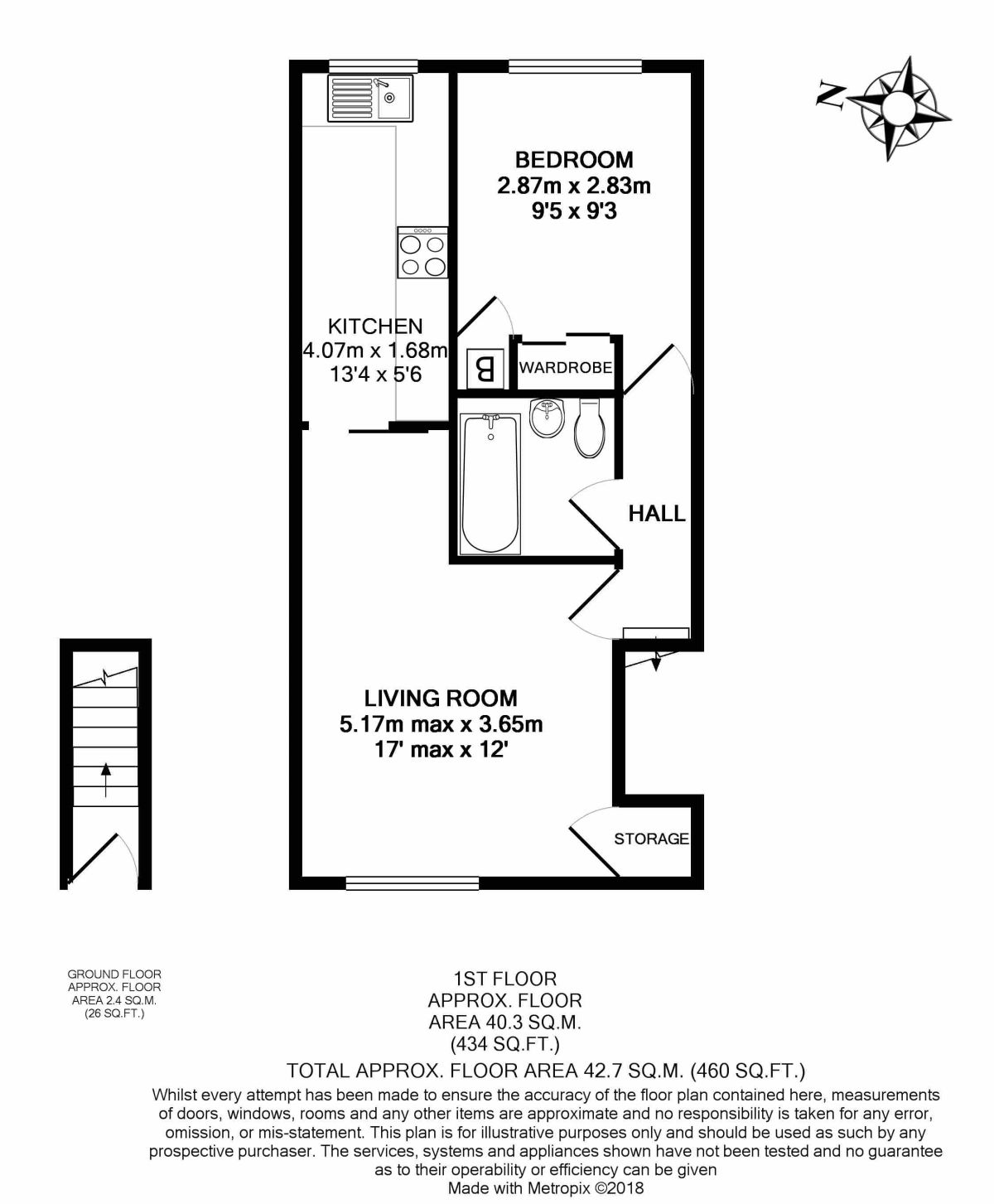 1 Bedrooms Flat for sale in The Leys, Clevedon BS21