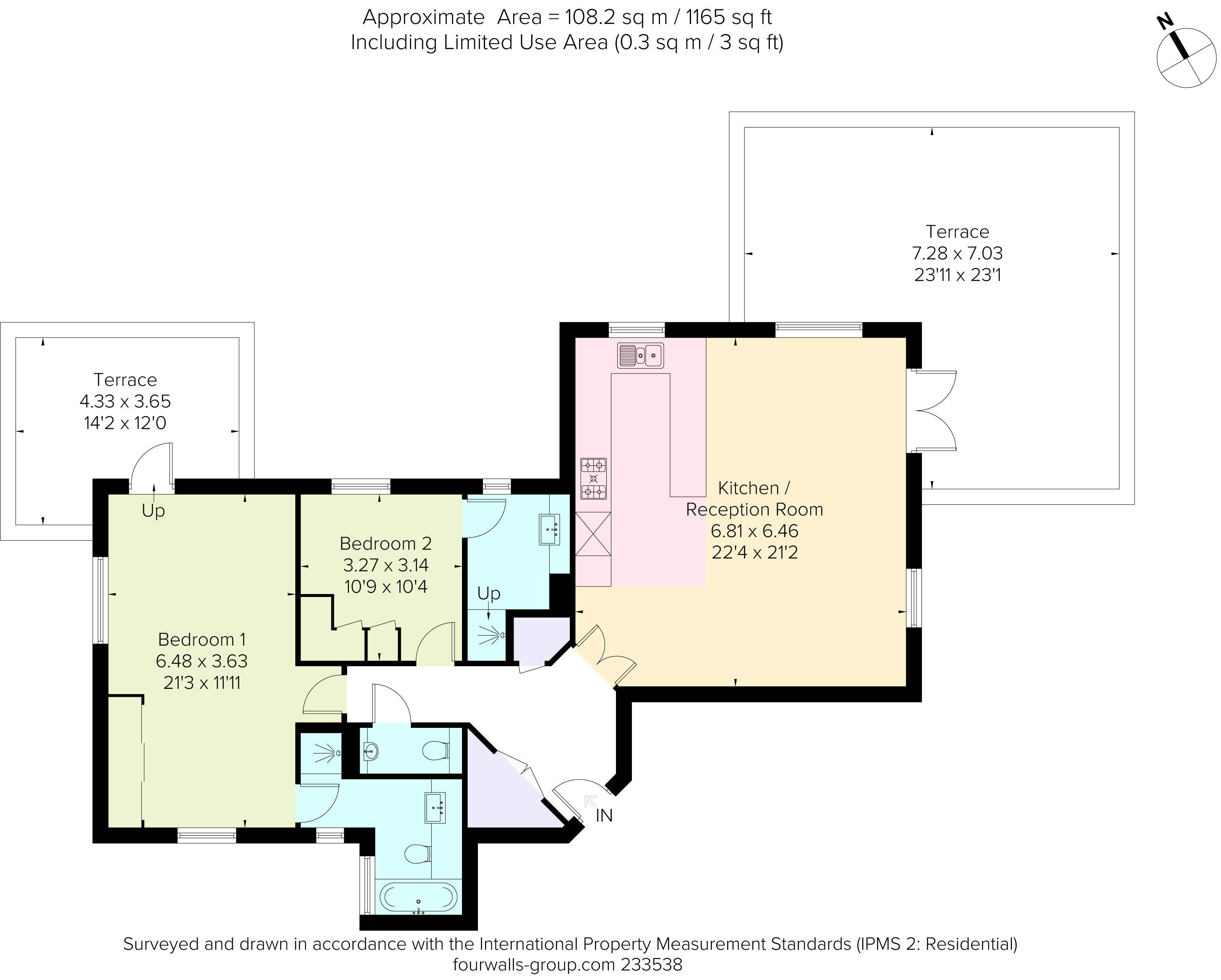 2 Bedrooms Flat to rent in East Parkside, Warlingham CR6