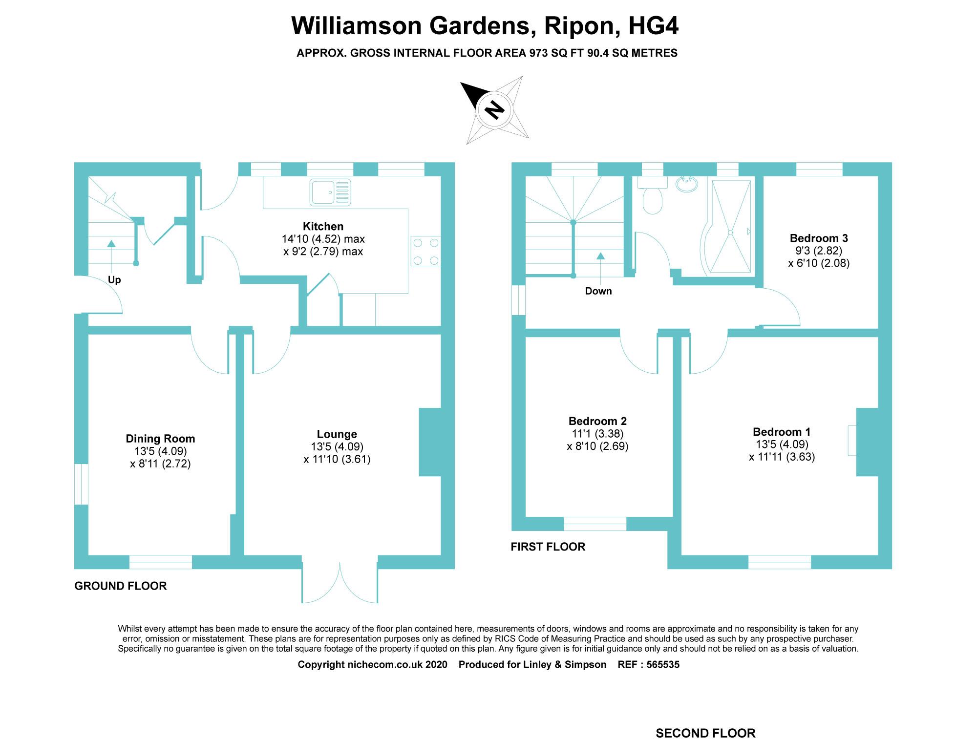6, Williamson Gardens, North Yorkshire floorplan