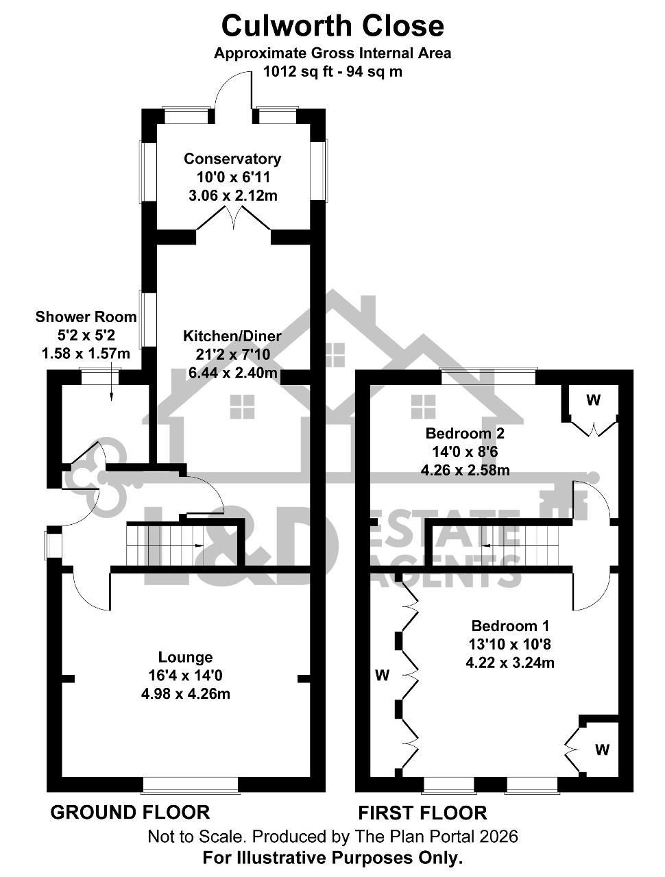 22, Culworth Close, Caddington floorplan