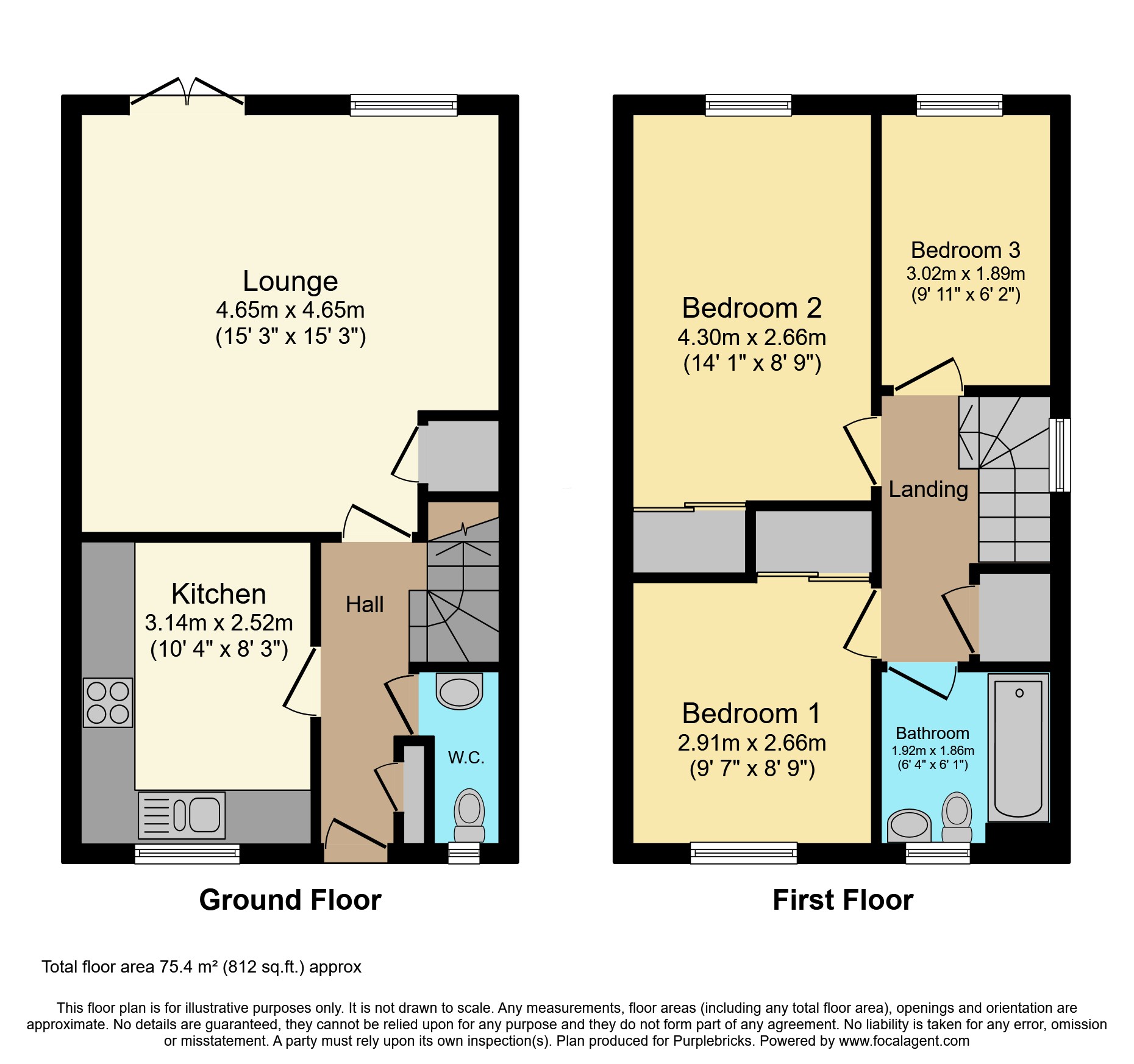 32, Vicarage Hill, Newton Abbot floorplan