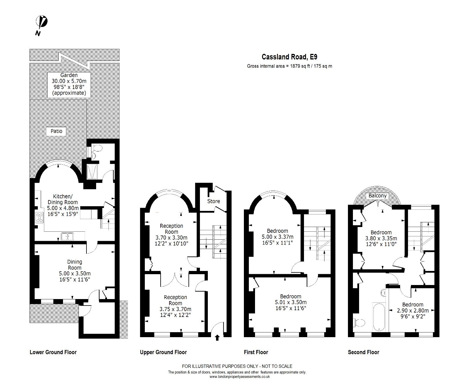 38, Cassland Road, London floorplan