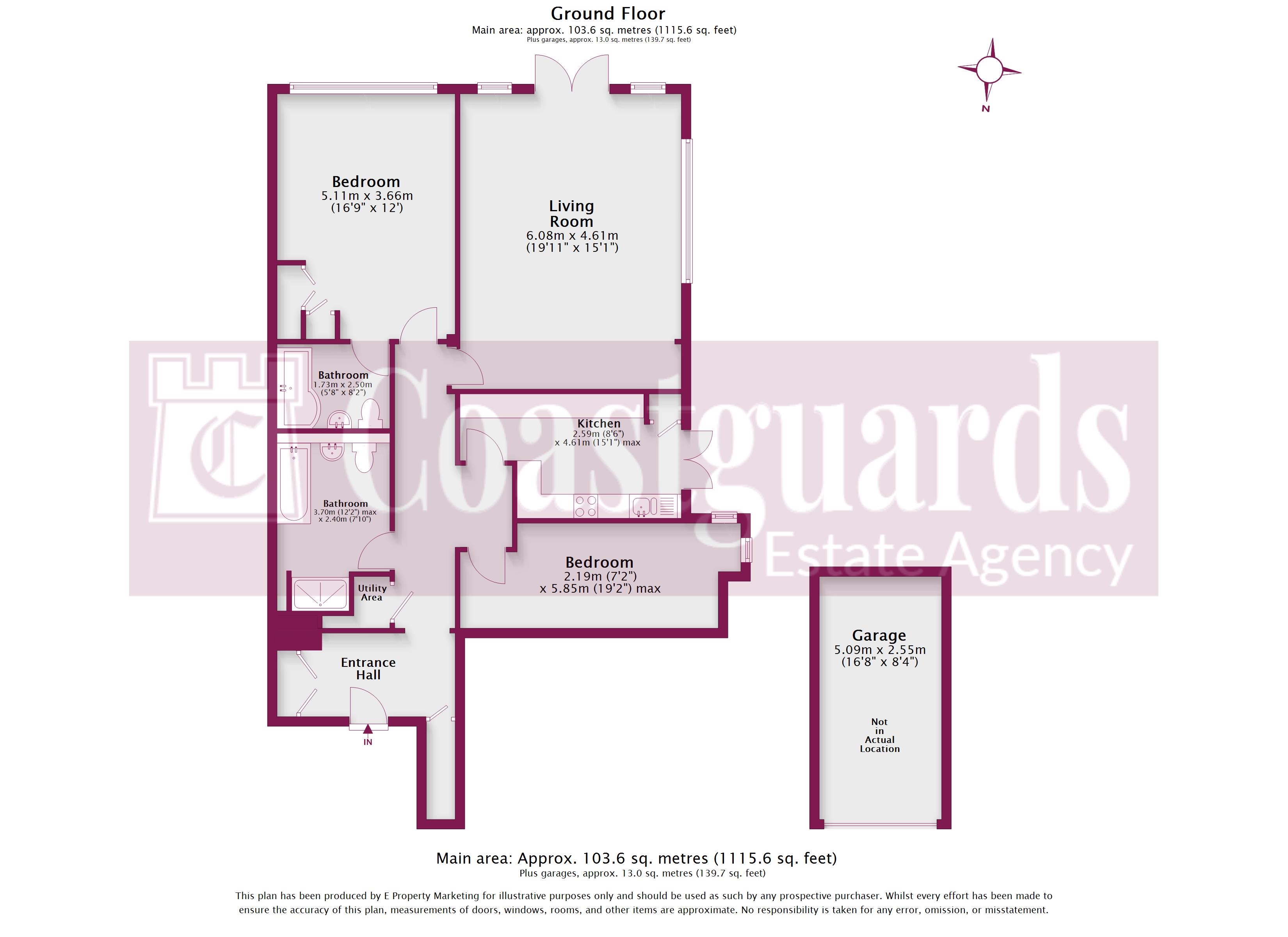 Flat 5, 24, The Fairway, Aldwick Bay Estate, Aldwick, West Sussex floorplan