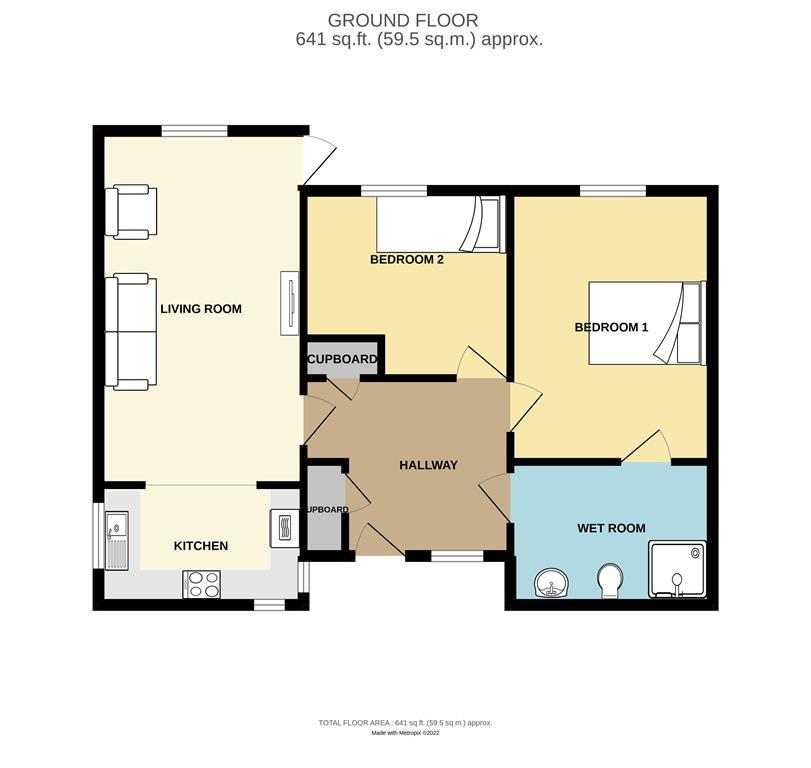 Queens Road, Bristol BS13, 2 bedroom flat for sale