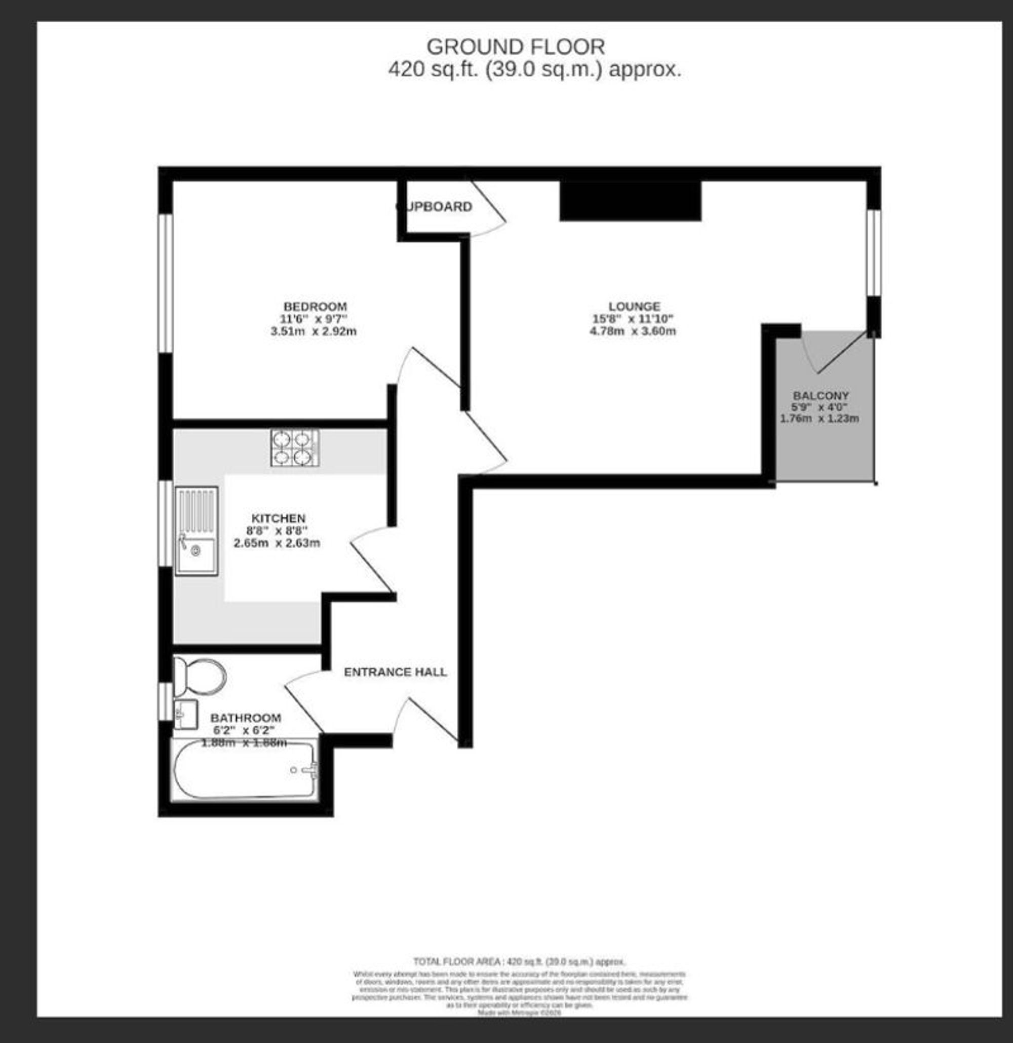 12 Lindrick House Ainsdale Road, Watford floorplan