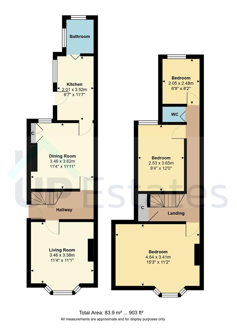 256, Queens Road, Nuneaton floorplan