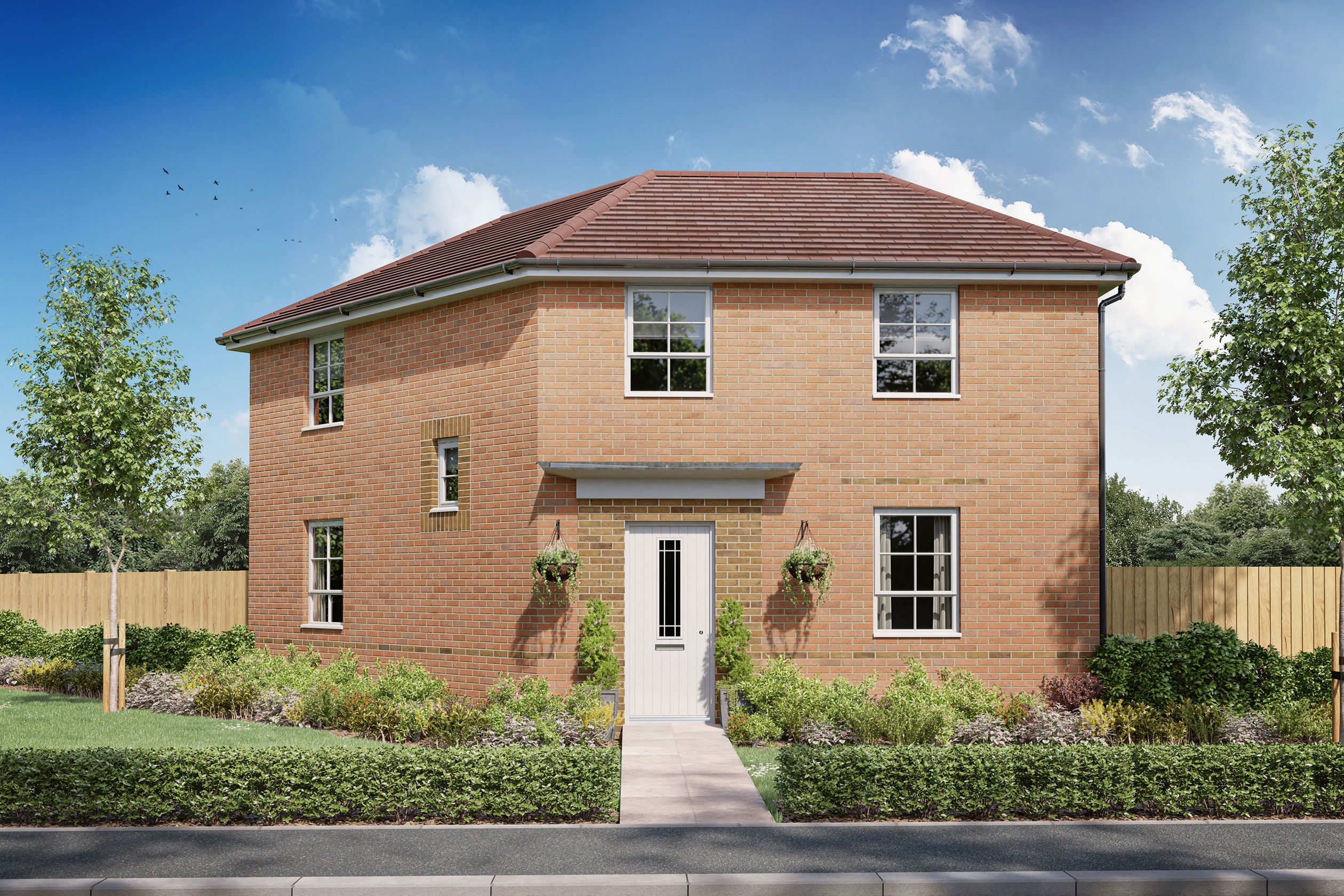 Property 1 of 8. Exterior CGI View Of Our 3 Bed Lutterworth Home
