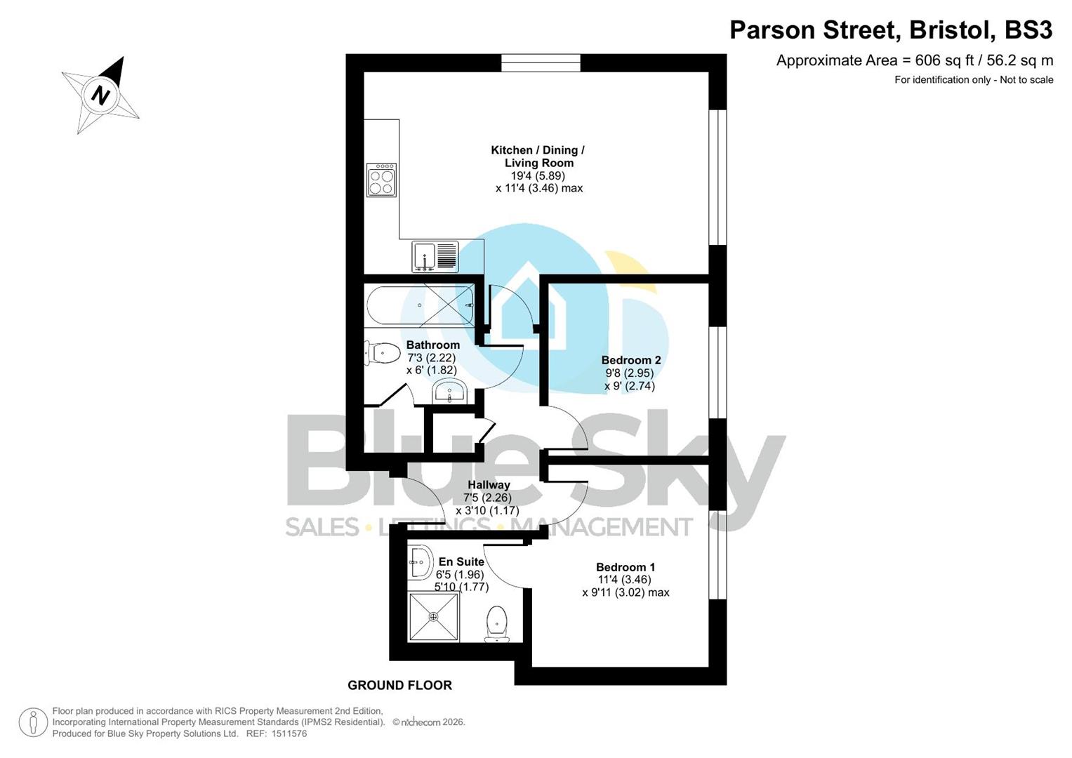 Flat 20 Space, 91, Parson Street, Bristol floorplan