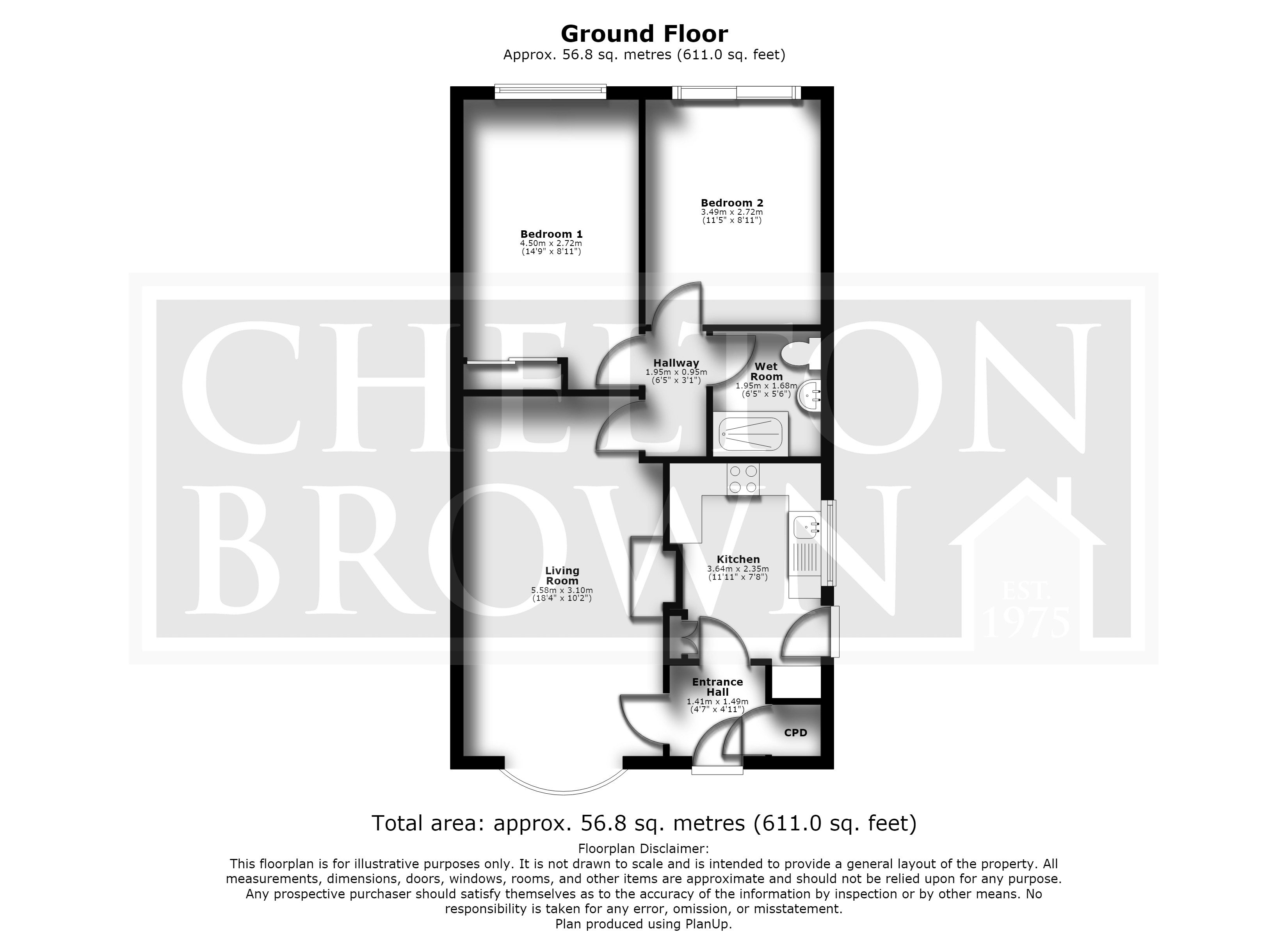 2, Cottesmore Close, Northamptonshire floorplan