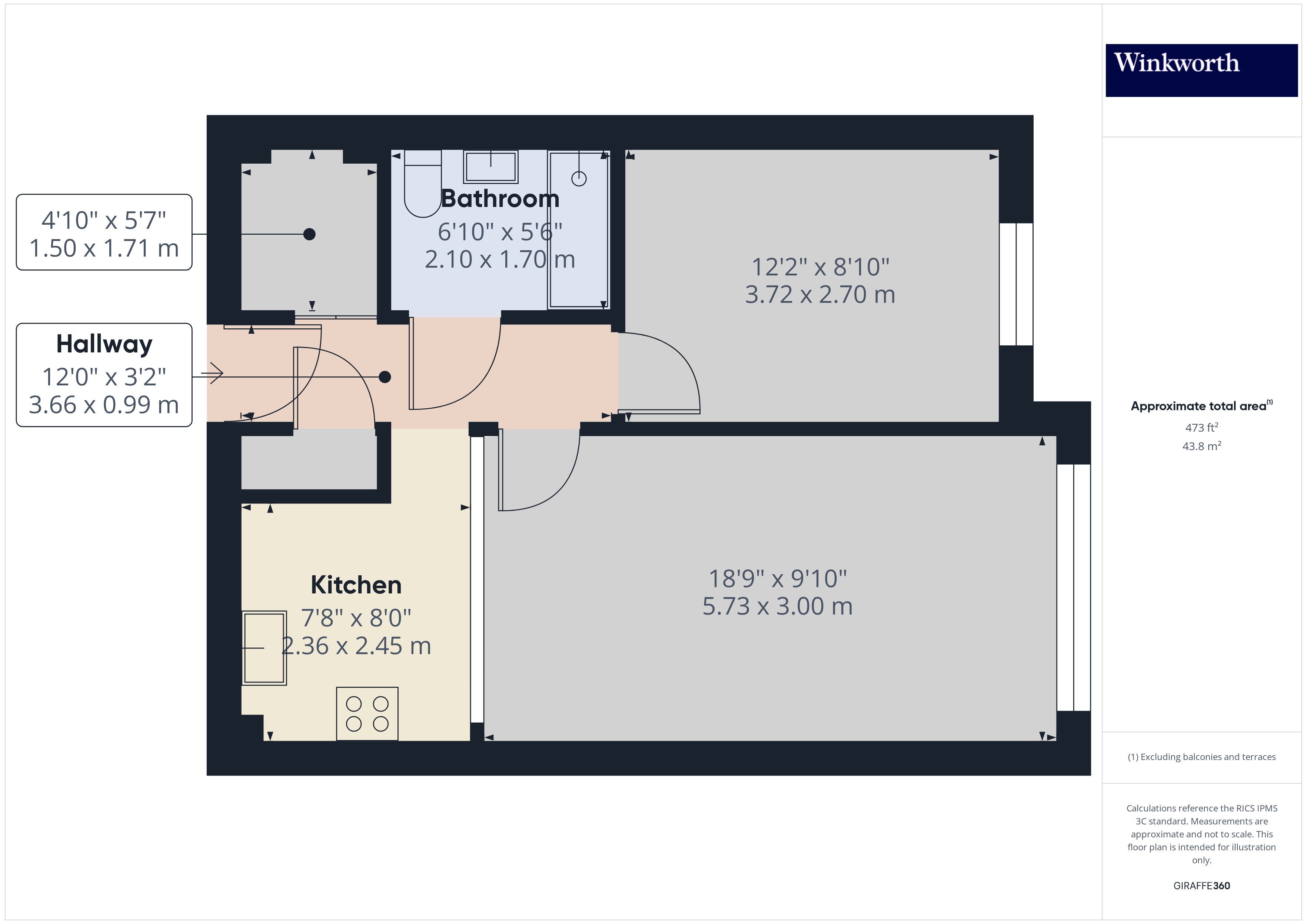 Flat 28,, Ferrydale Lodge, Hendon floorplan