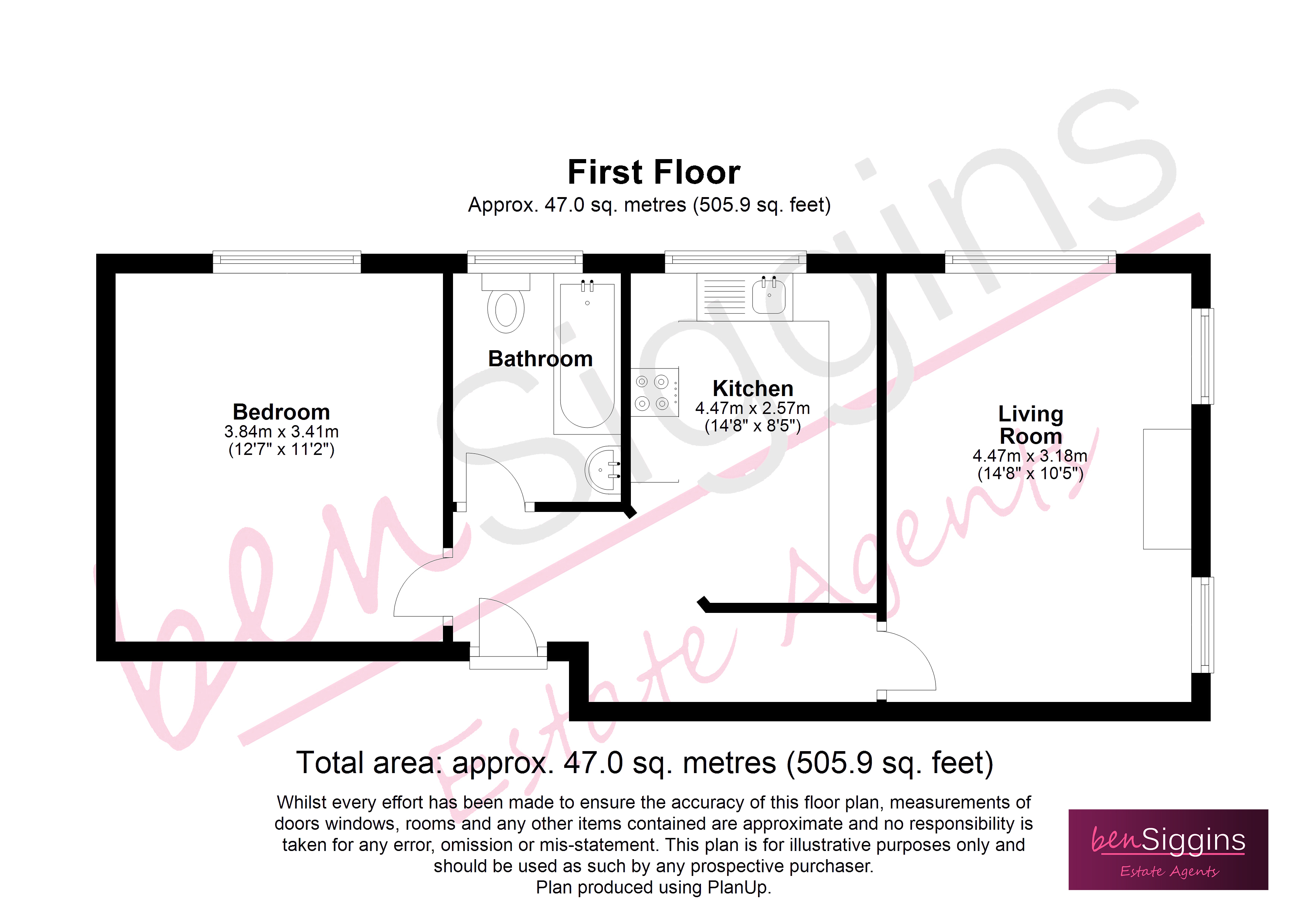7 Robins Court,, Wordsworth Road, Maidstone floorplan