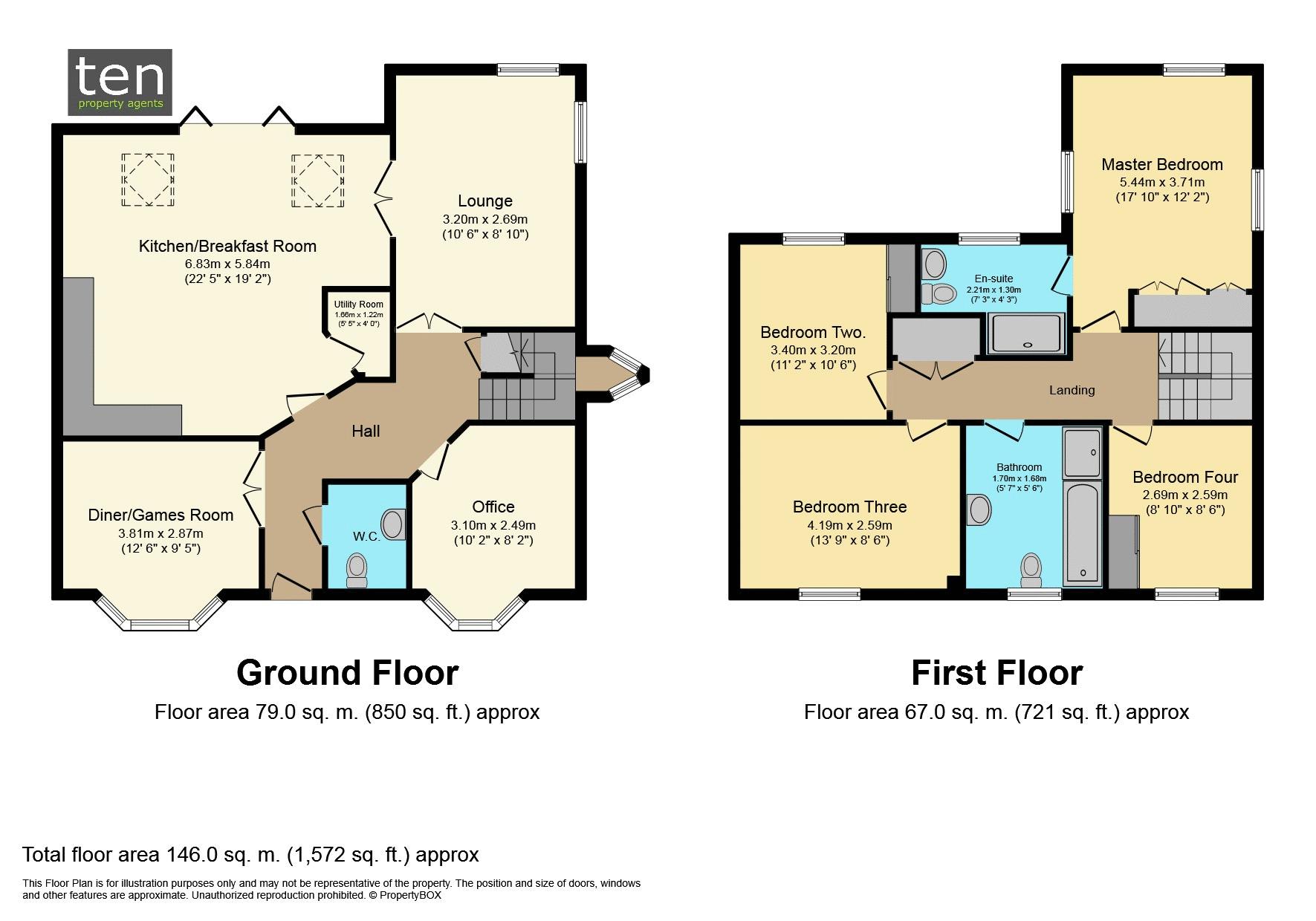 4 Bedrooms Detached house for sale in Lannesbury Crescent, St. Neots PE19