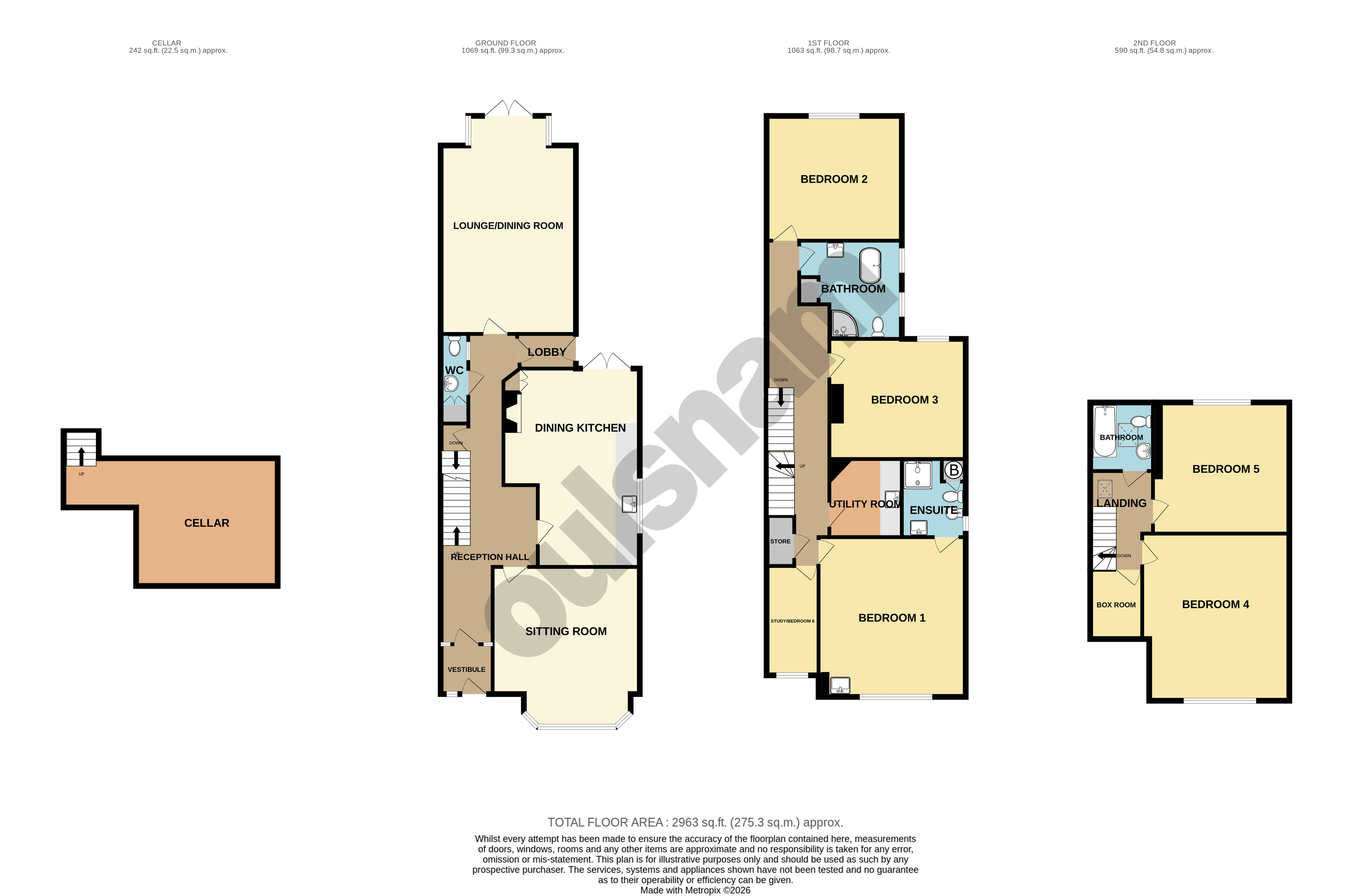 10, Grove Avenue, Birmingham floorplan