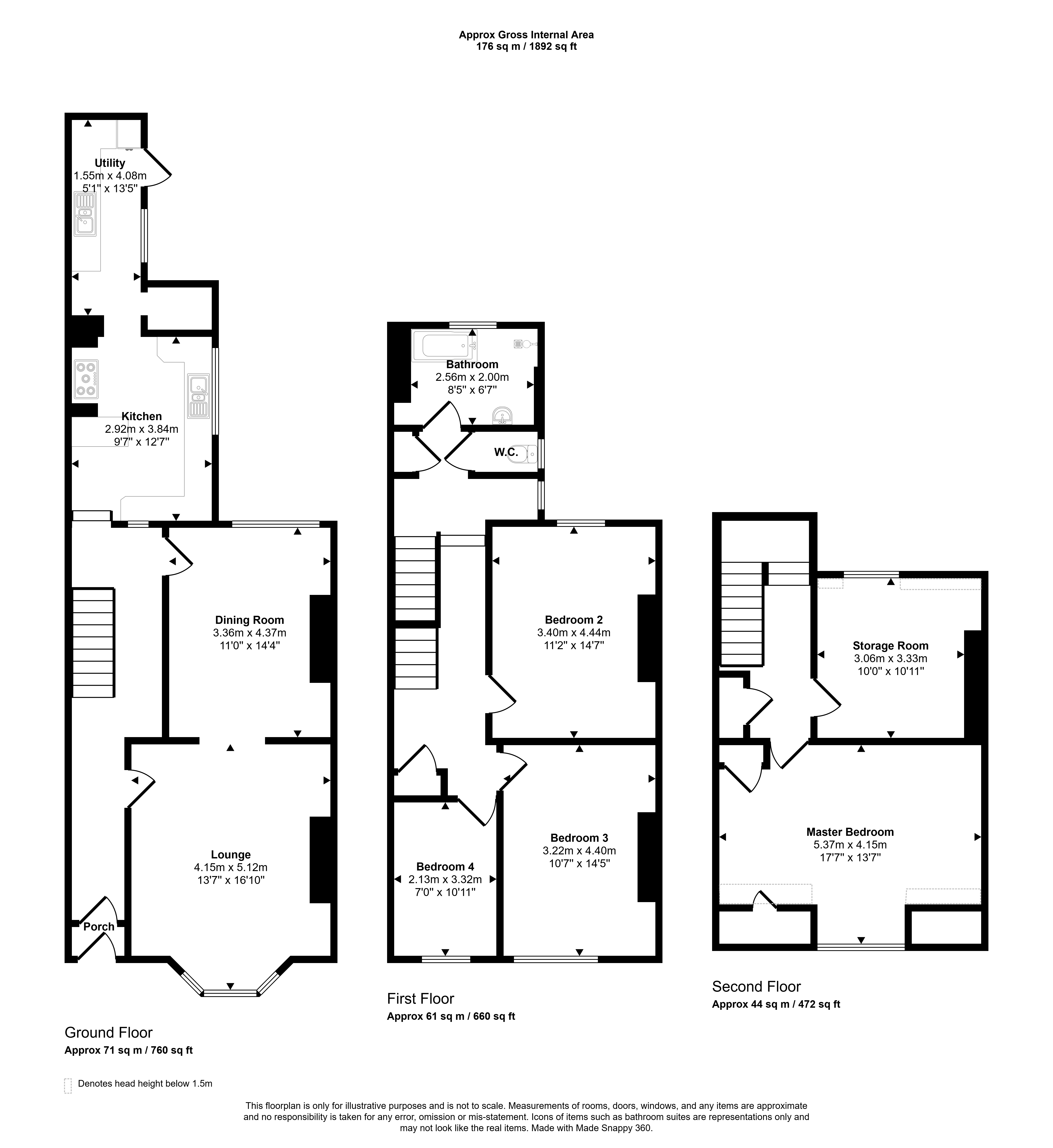 39, Mowbray Road, South Shields floorplan