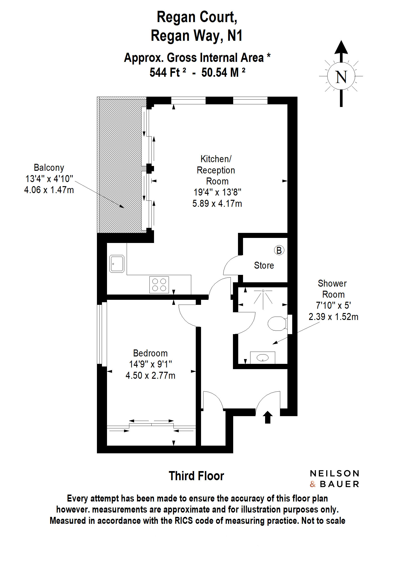 7 and 8 Regan Court, 40, Regan Way, London floorplan