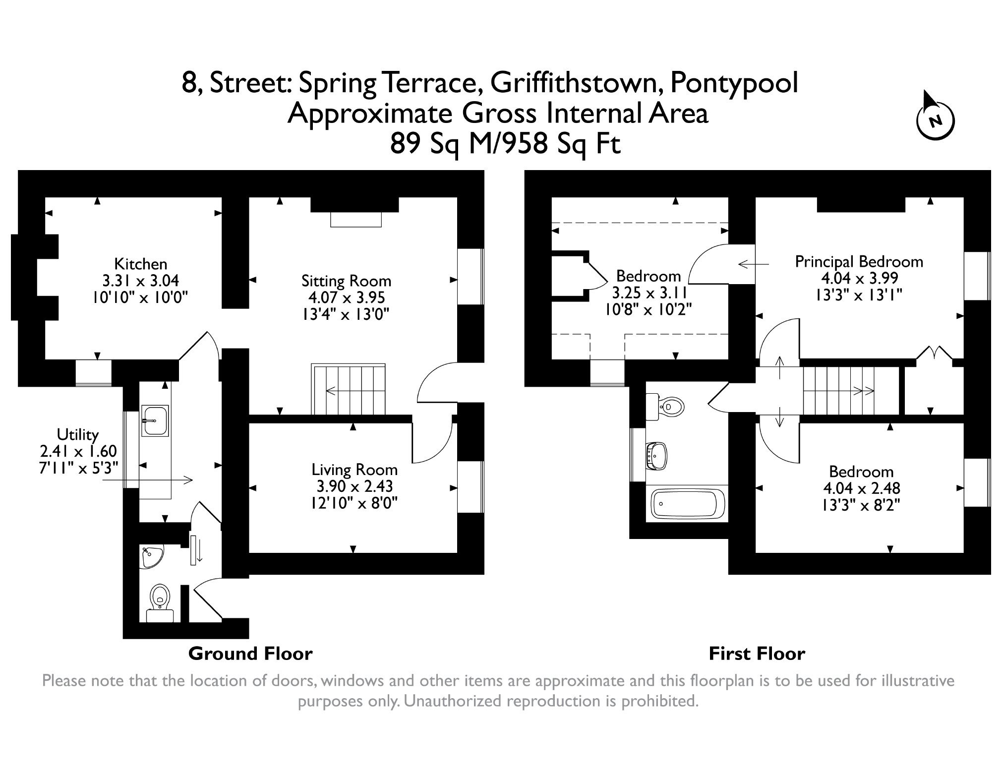 8, Spring Terrace, Griffithstown floorplan