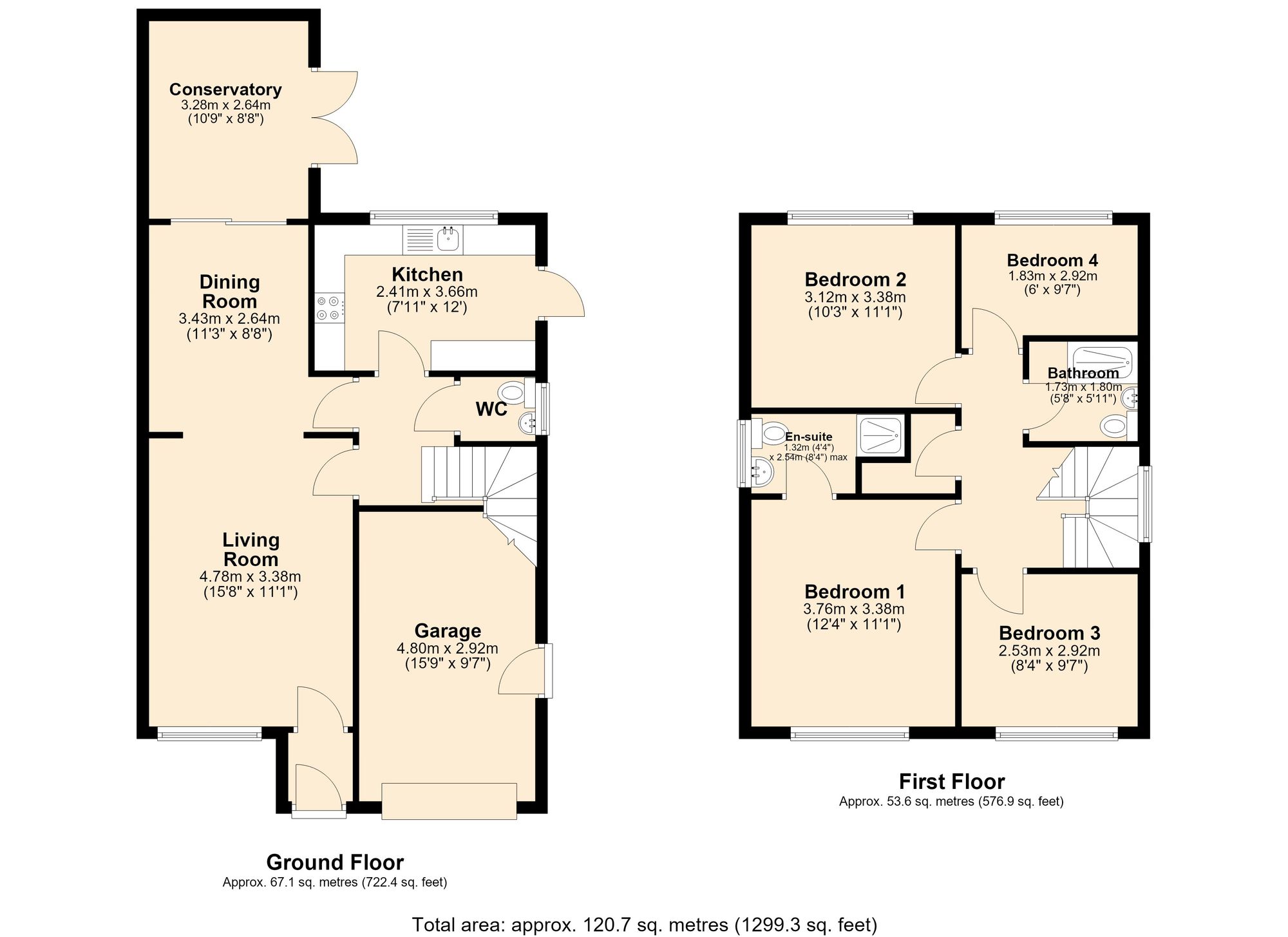 1 Aspen Fold, Accrington floorplan