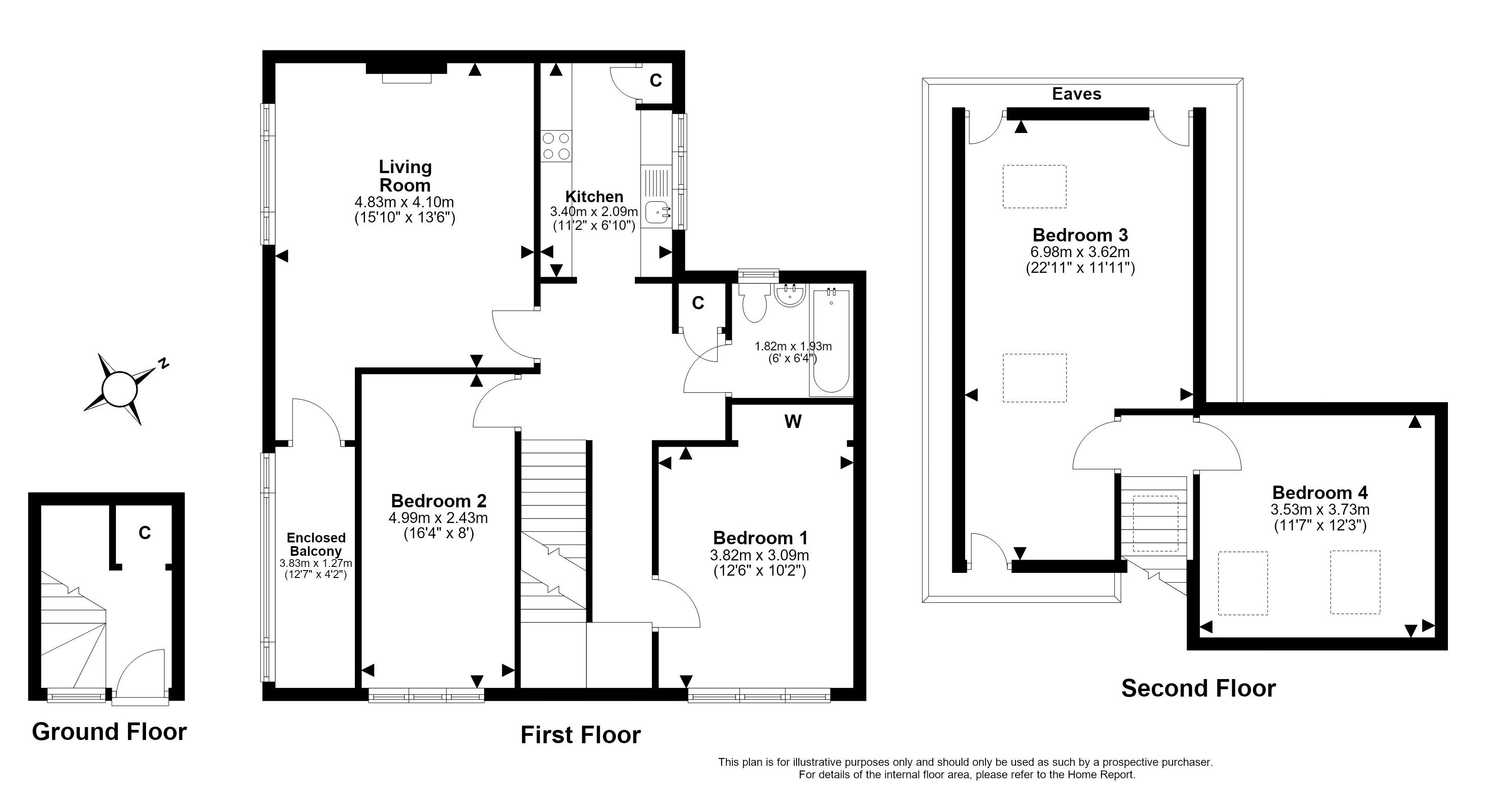 86, Drum Brae Park, Clermiston, Edinburgh floorplan