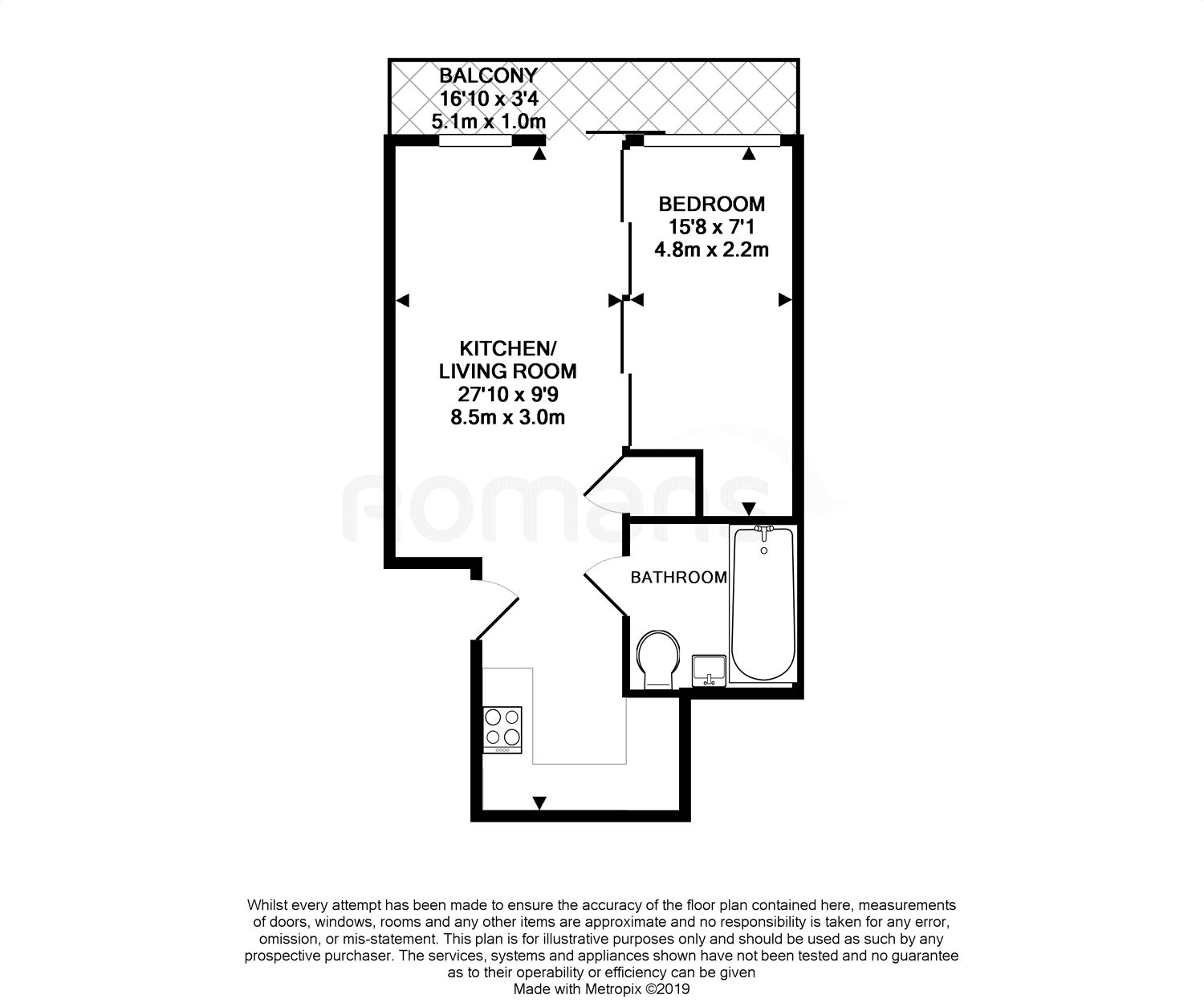 1 bed flat for sale in Skyline Plaza, Alencon Link, Basingstoke RG21