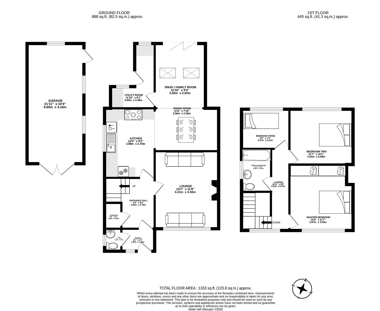 170, Wood Lane, Chorley floorplan