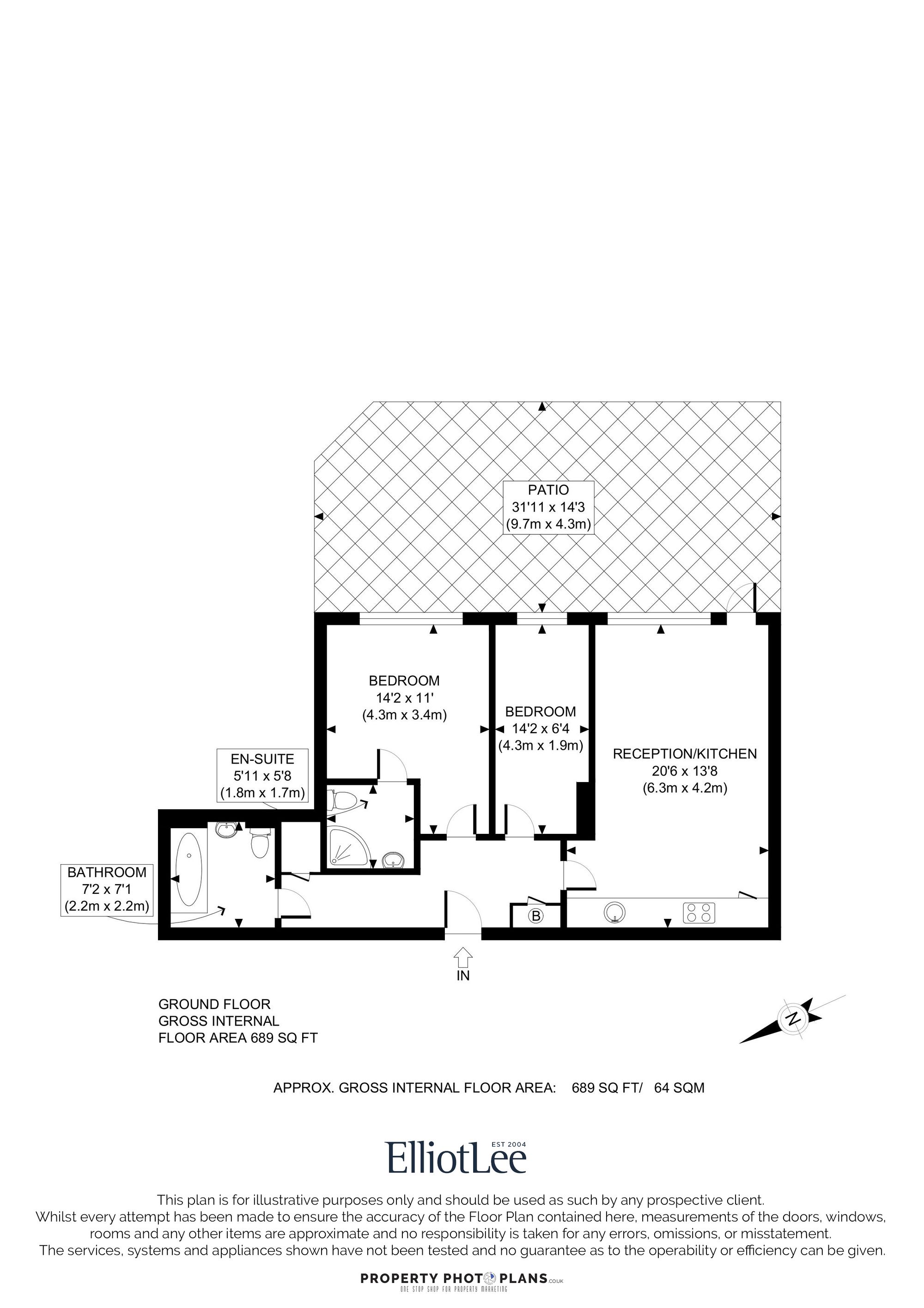 Flat 1, Emporium Court, Harrow floorplan