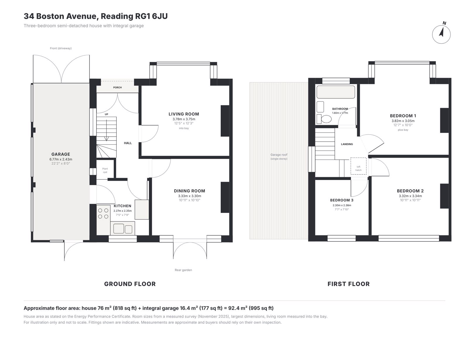 Boston Avenue, Reading floorplan