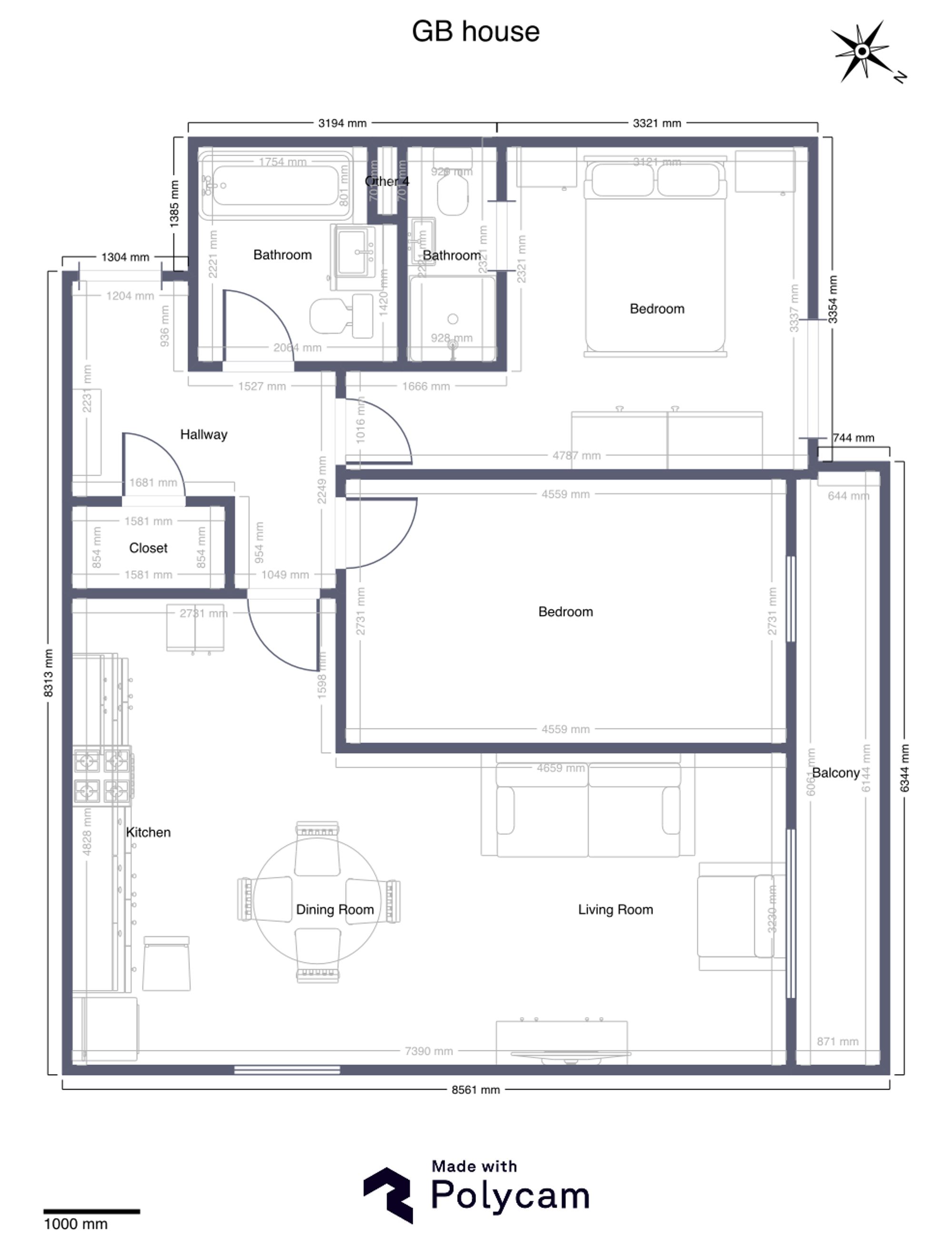 8 GB House, East Grinstead floorplan