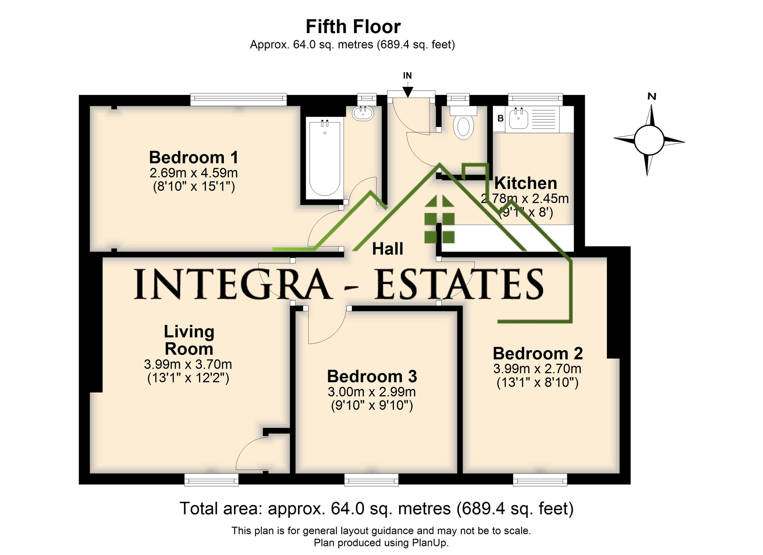 Flat 58, London floorplan