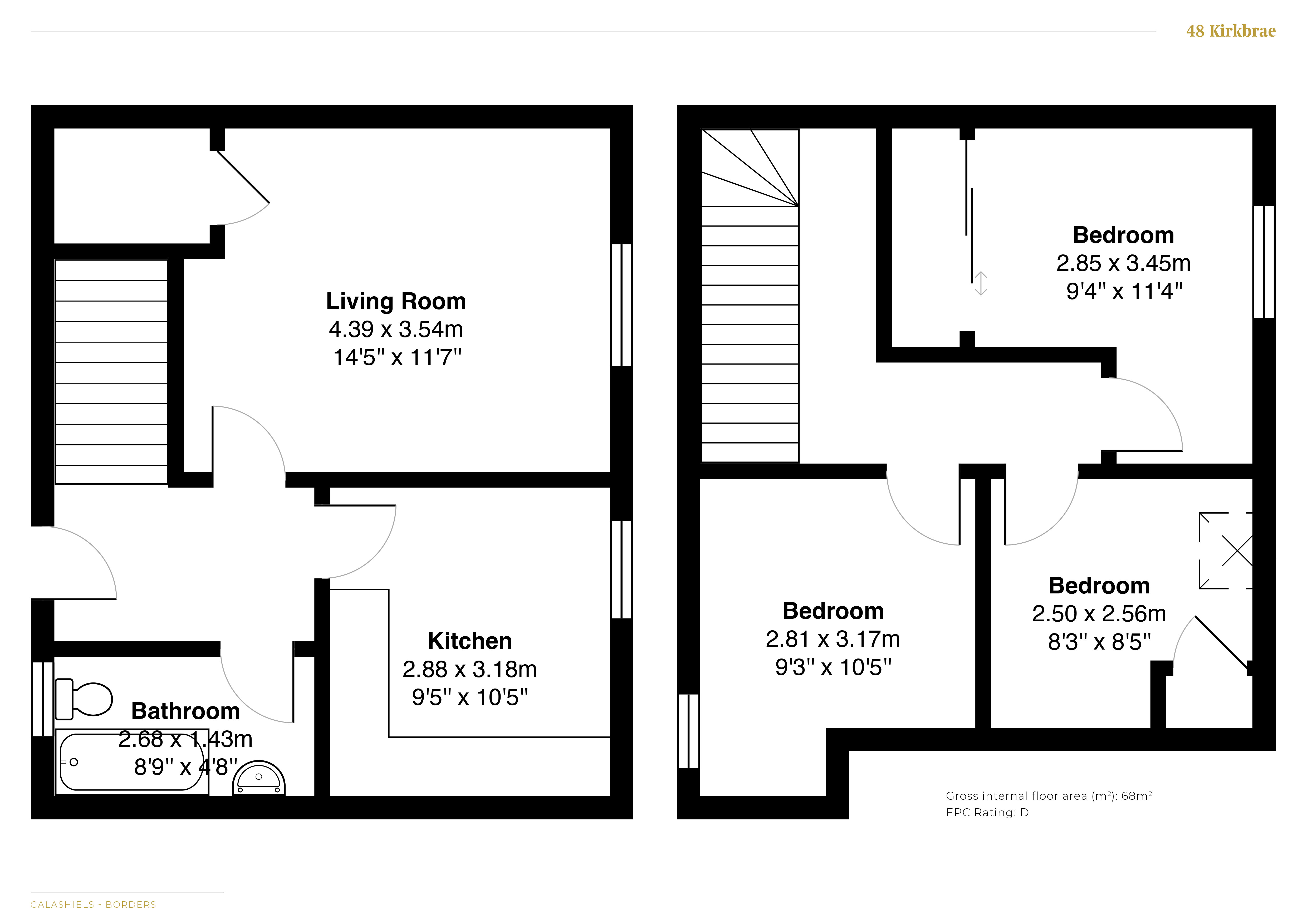 Kirkbrae, Galashiels floorplan