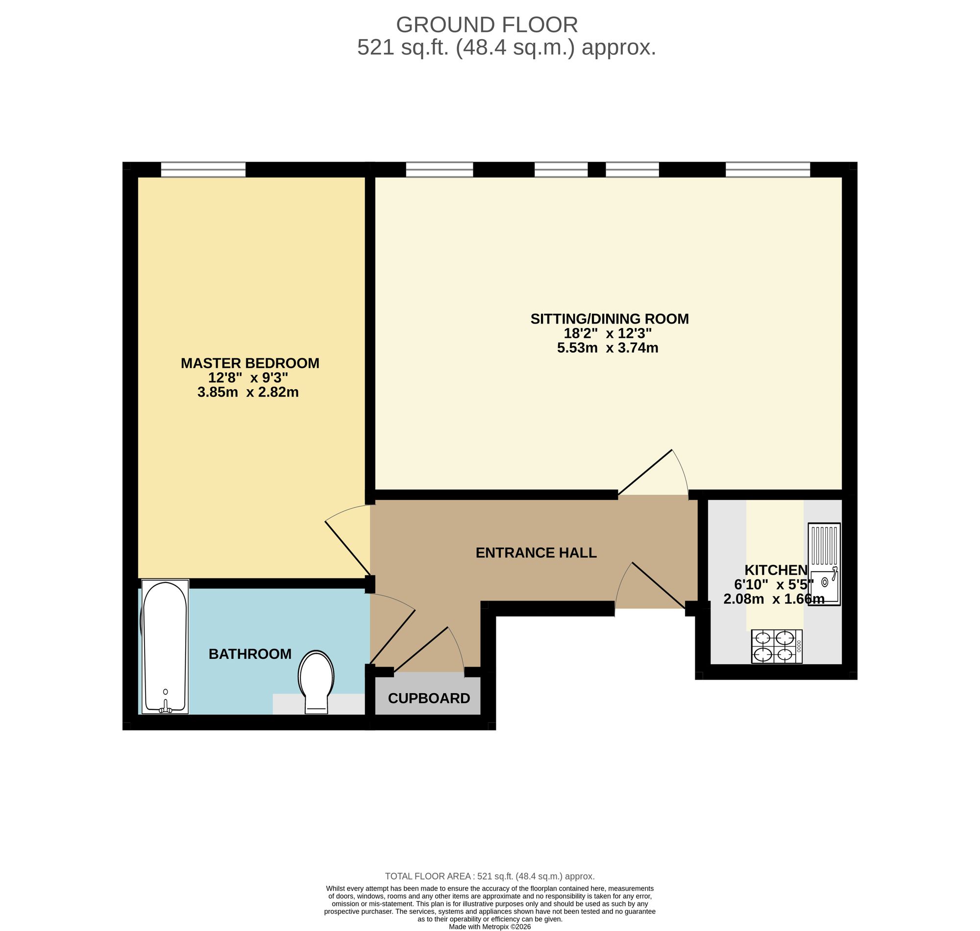 Apt 25, Romulus House Olympian Court, York floorplan