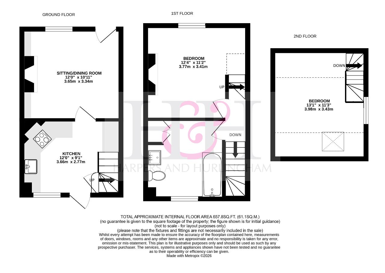 1, Church Road, Goudhurst floorplan