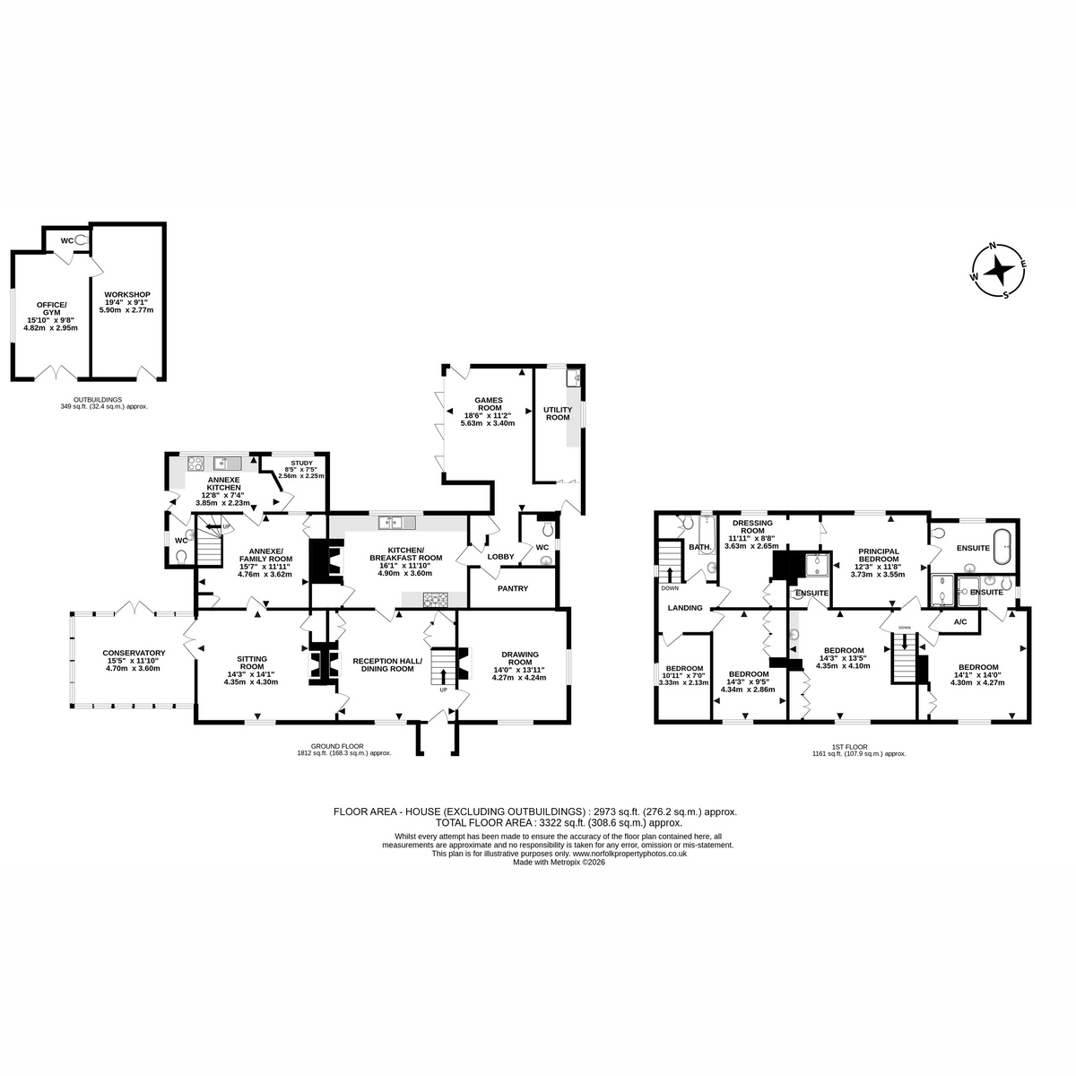 Charter House, Mattishall Road, Norwich floorplan