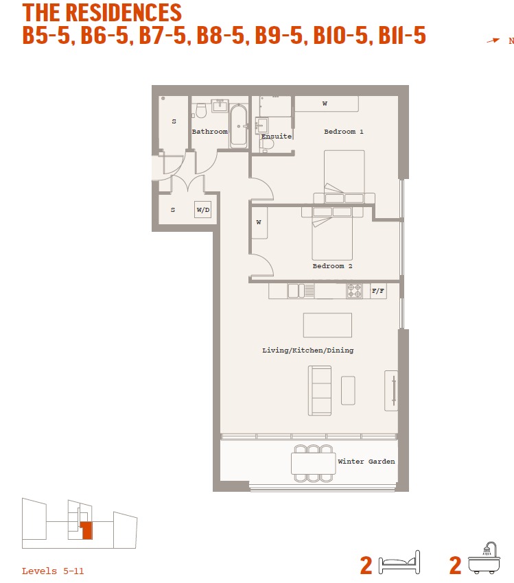 Graphite Square, Vauxhall Walk, London floorplan