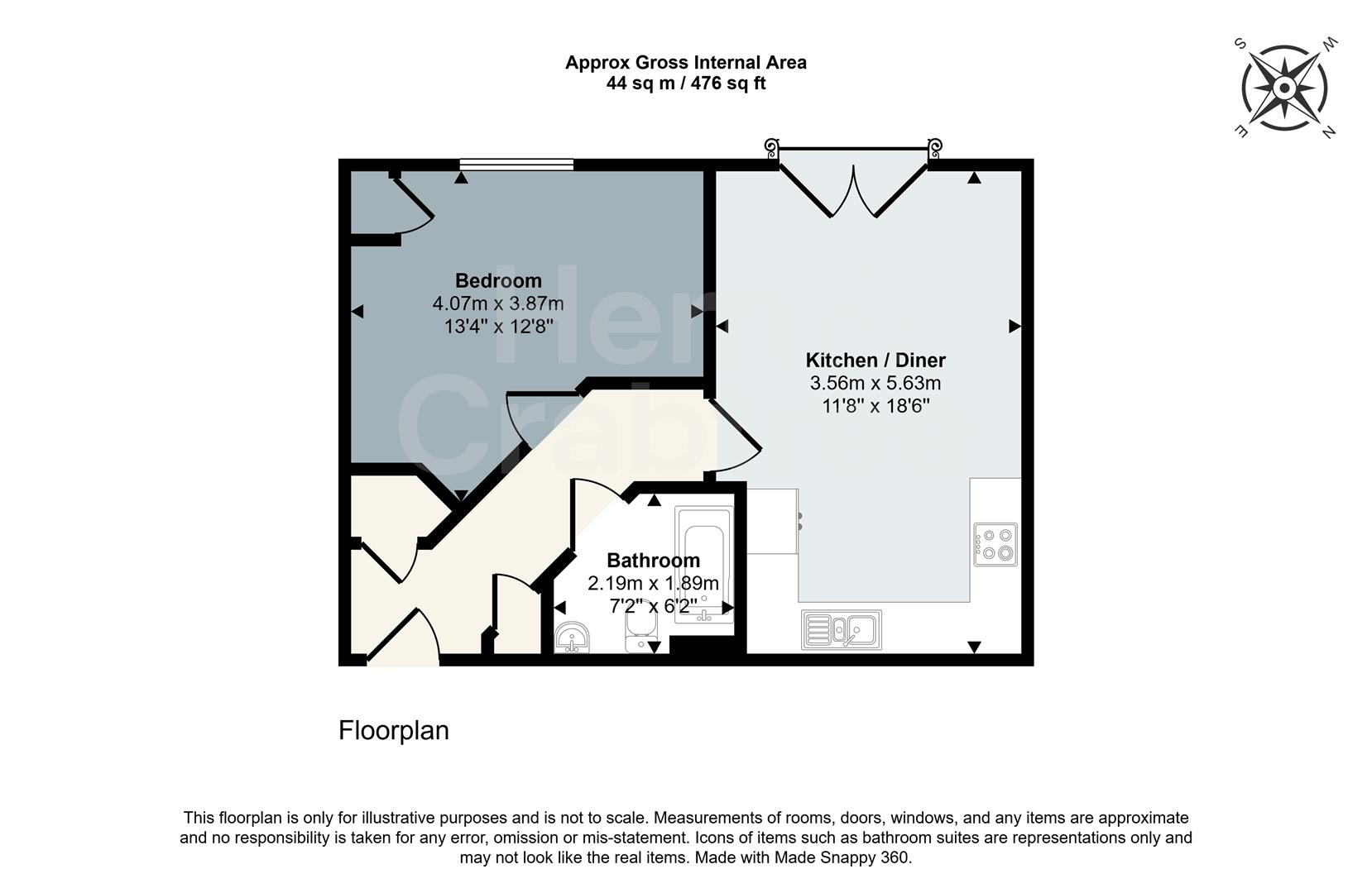 The Boulevard, Cardiff floorplan