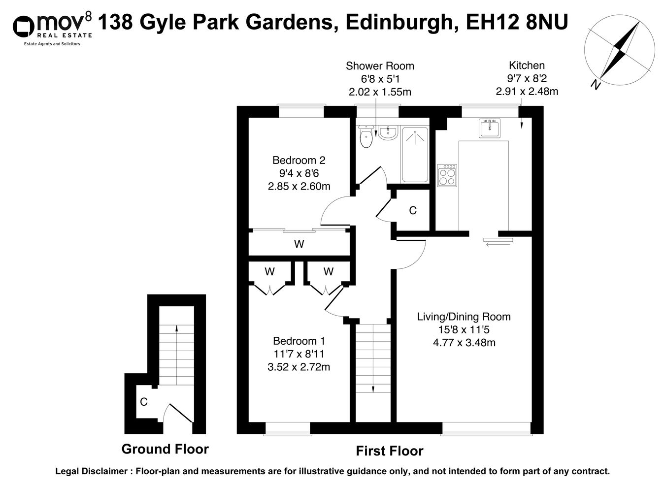 138, Gyle Park Gardens, Edinburgh floorplan