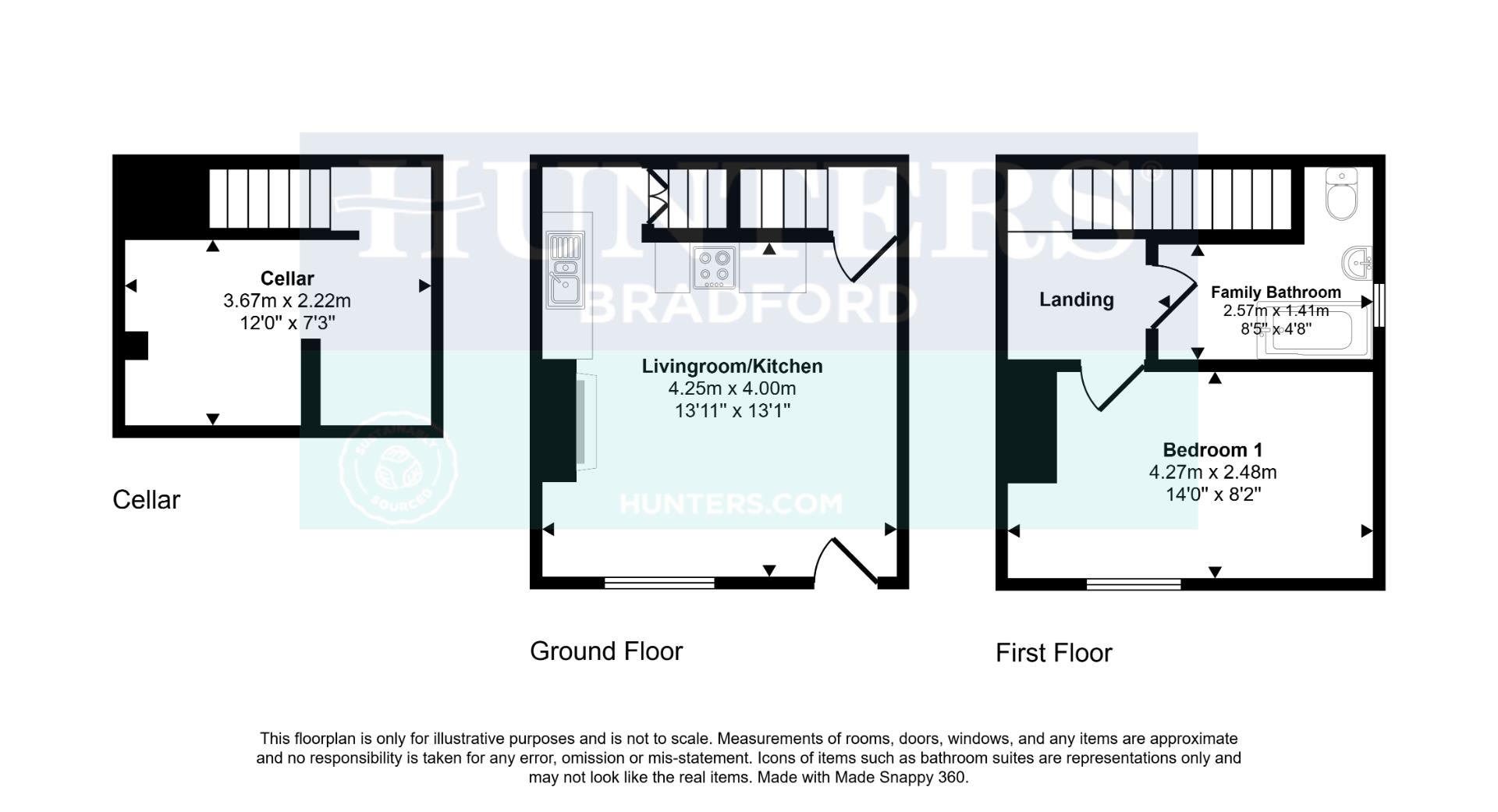 8, Wooller Road, Bradford floorplan